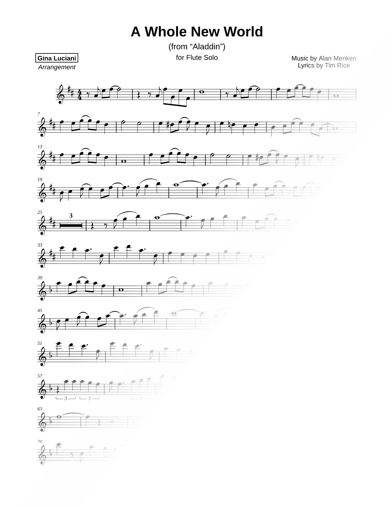 A Whole New World (from Aladdin)