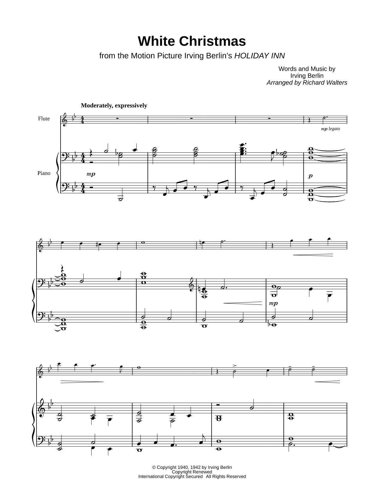 White Christmas - Flute & Piano
