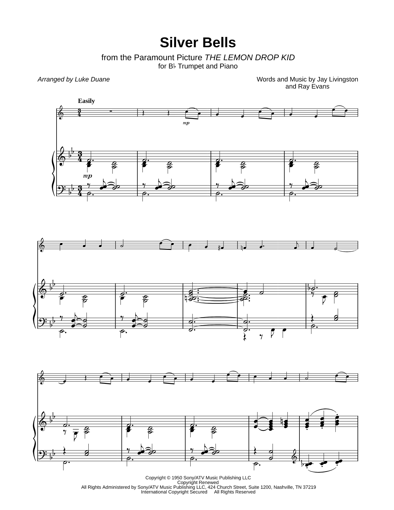 Silver Bells - Trumpet & Piano