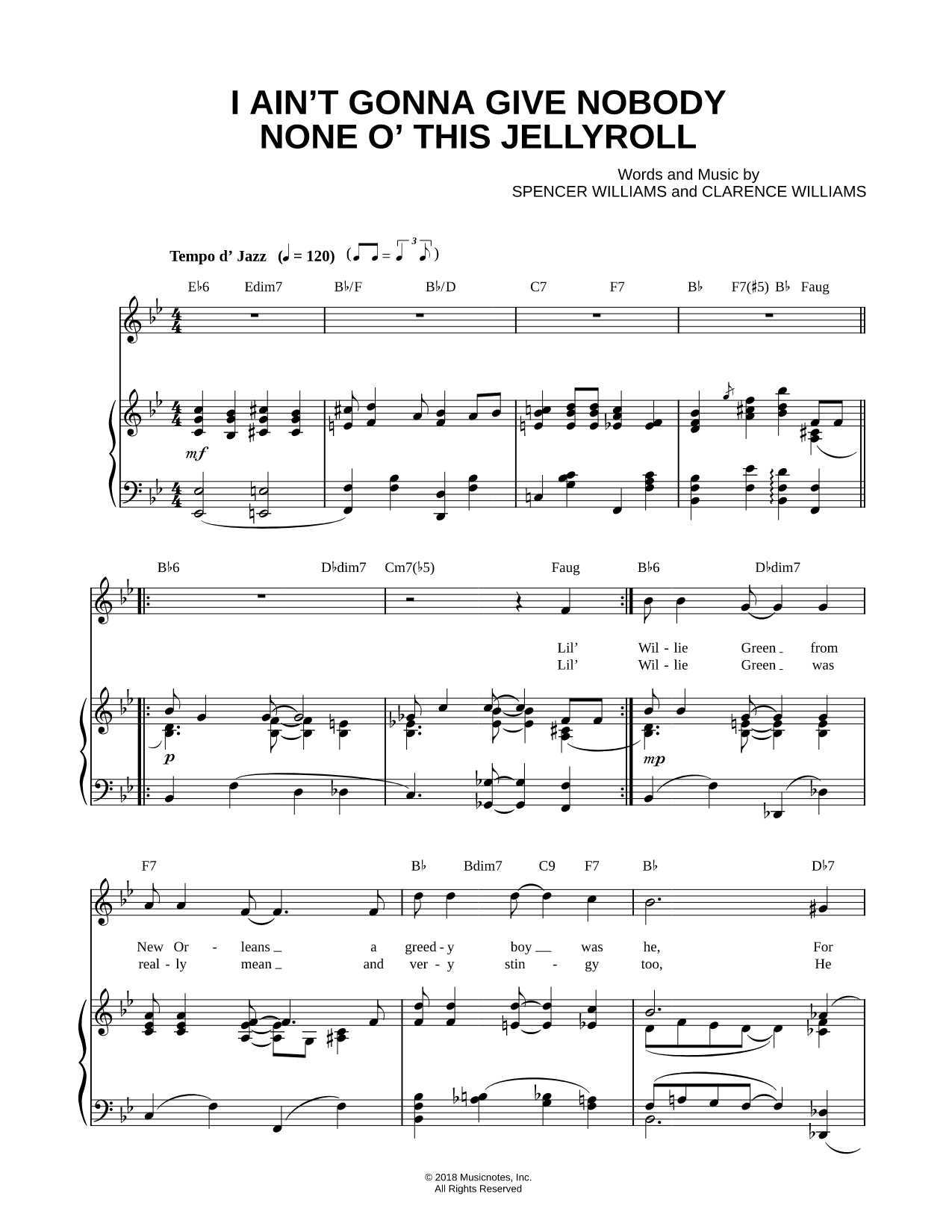I Ain't Gonna Give Nobody None O' This Jellyroll