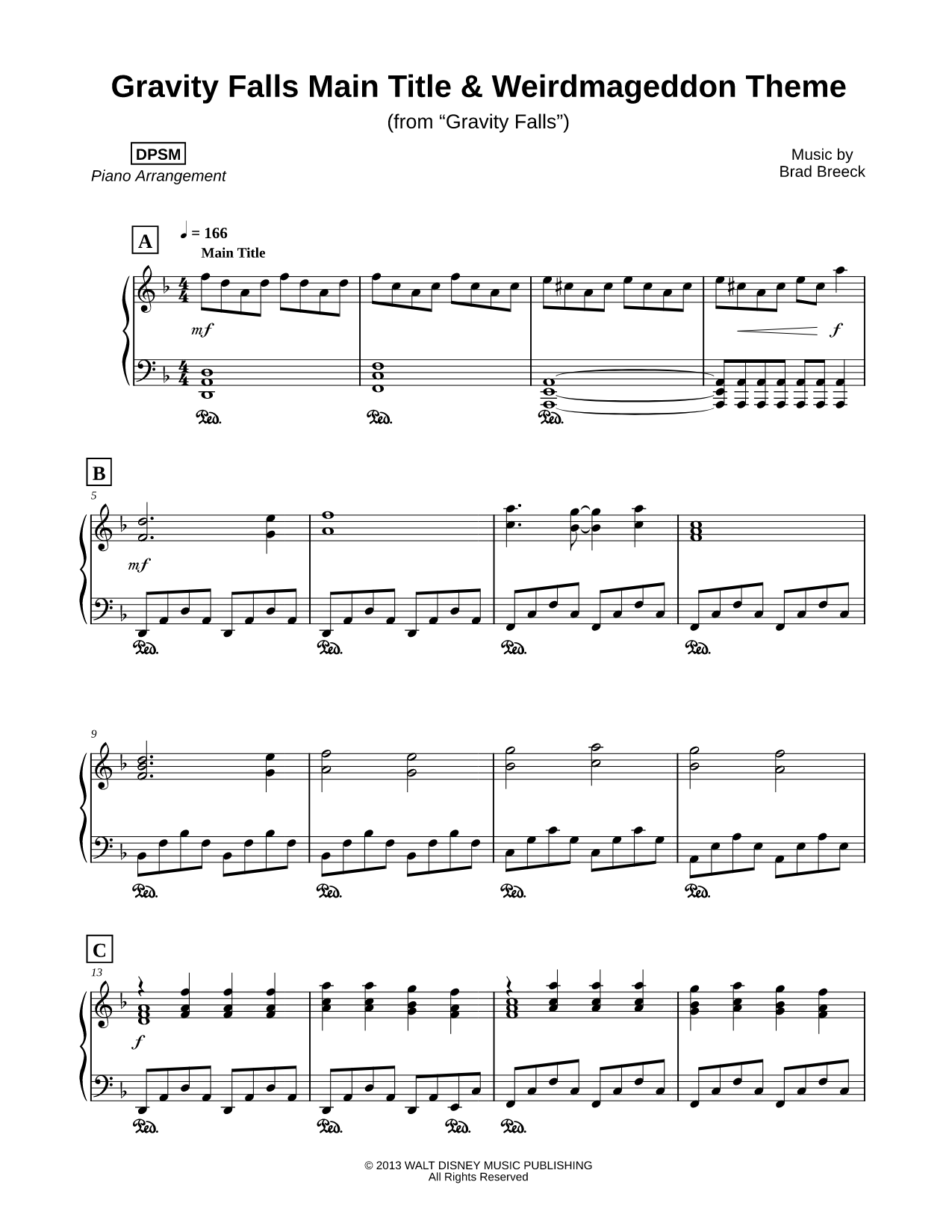 Gravity Falls Main Title & Weirdmageddon Theme