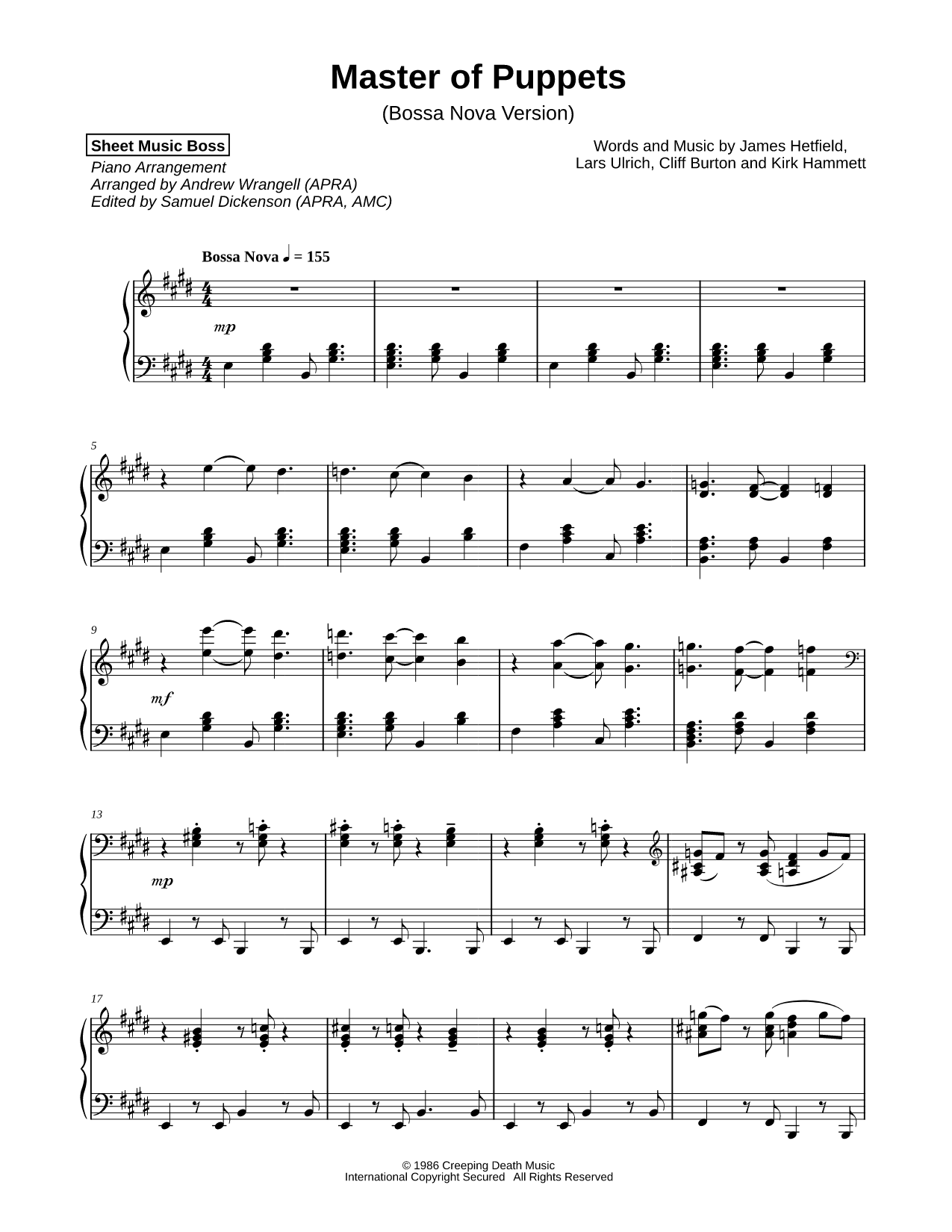 Master of Puppets [Bossa Nova Version]