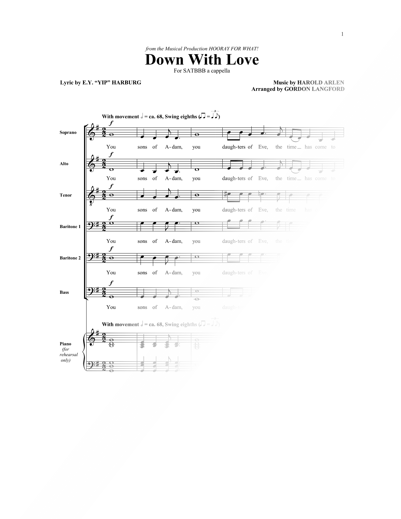 Down With Love