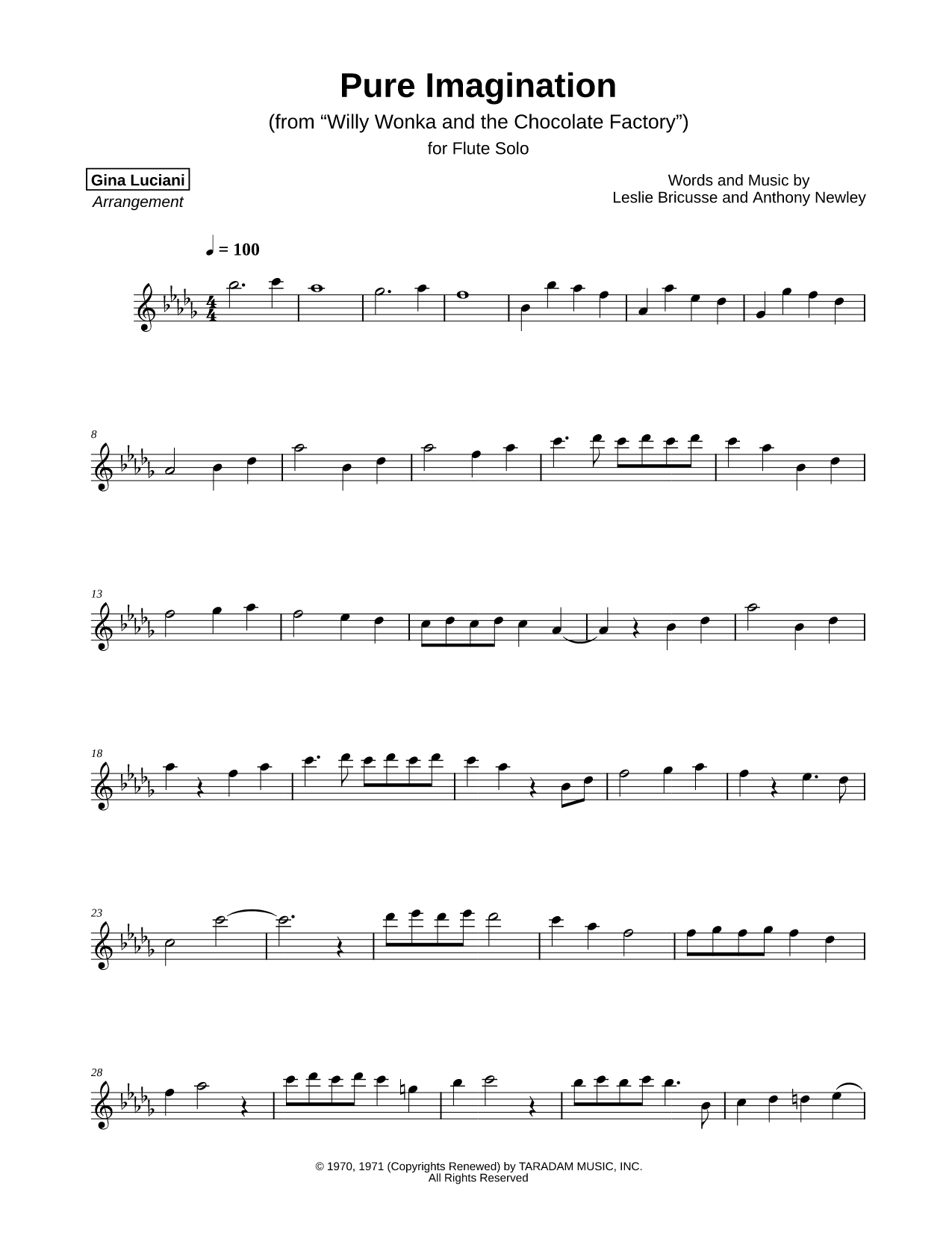 Pure Imagination (from Willy Wonka & the Chocolate Factory)