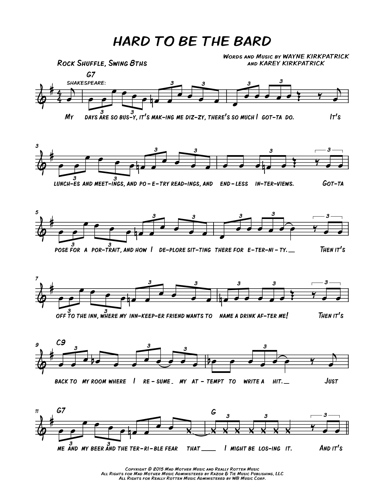 Hard to Be the Bard