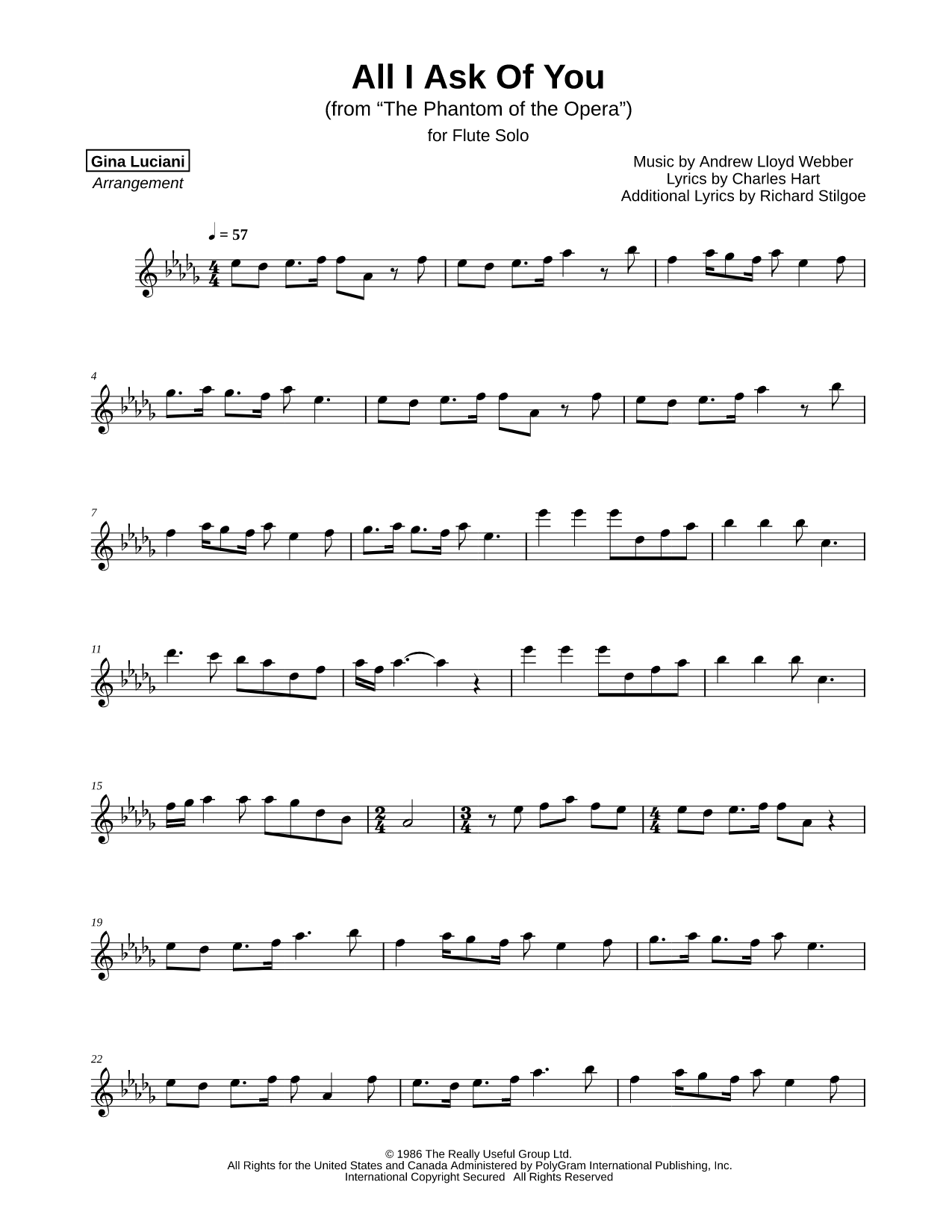 All I Ask of You (from The Phantom of the Opera)