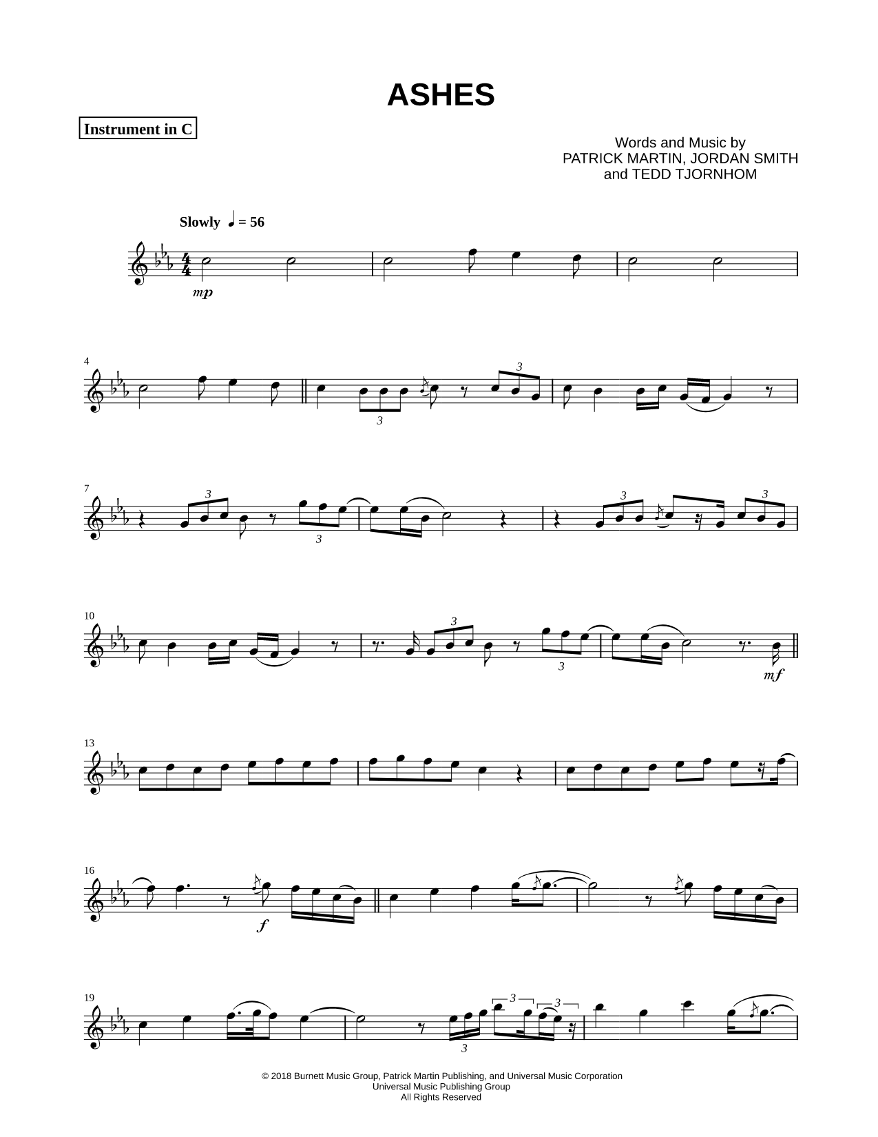 Ashes - C Instrument