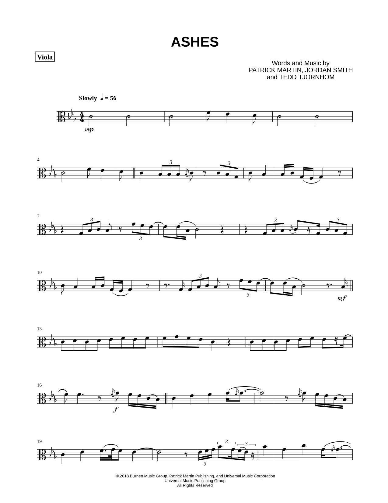 Ashes - Viola