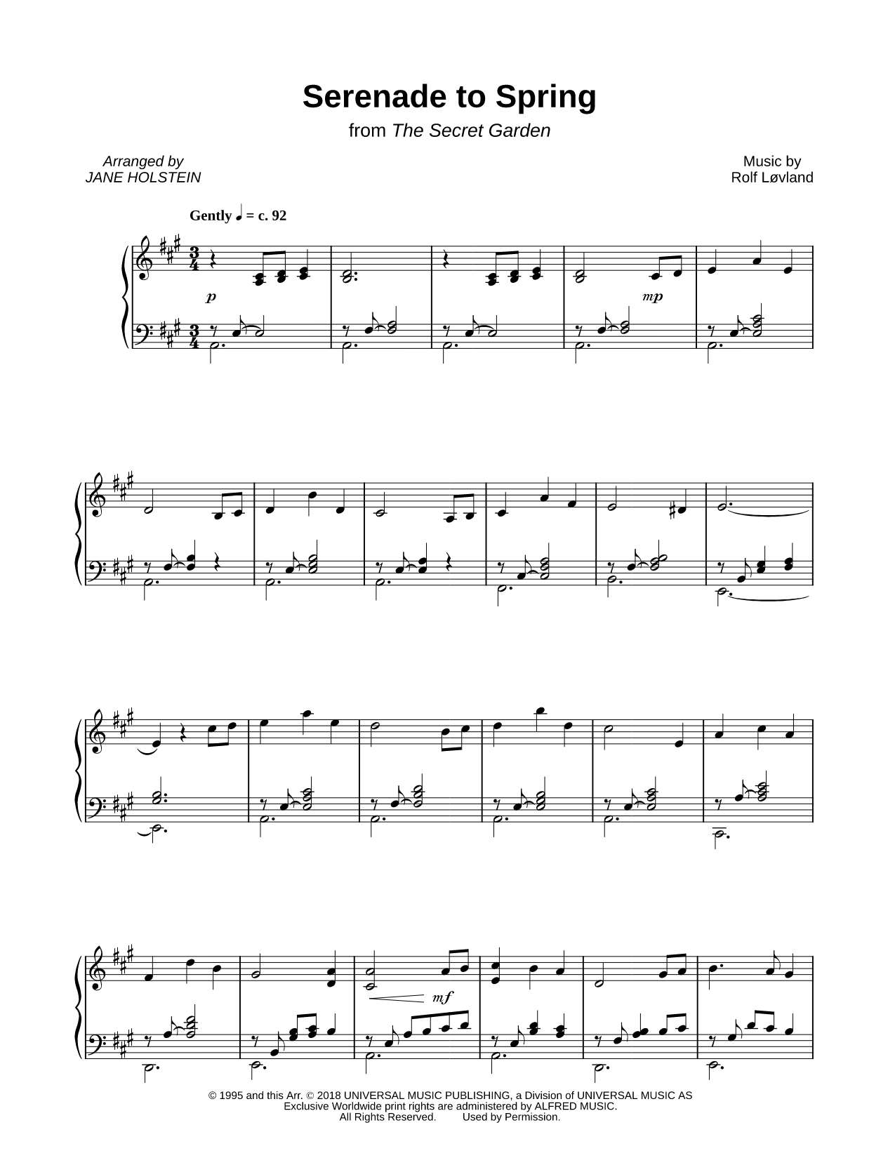 Serenade to Spring