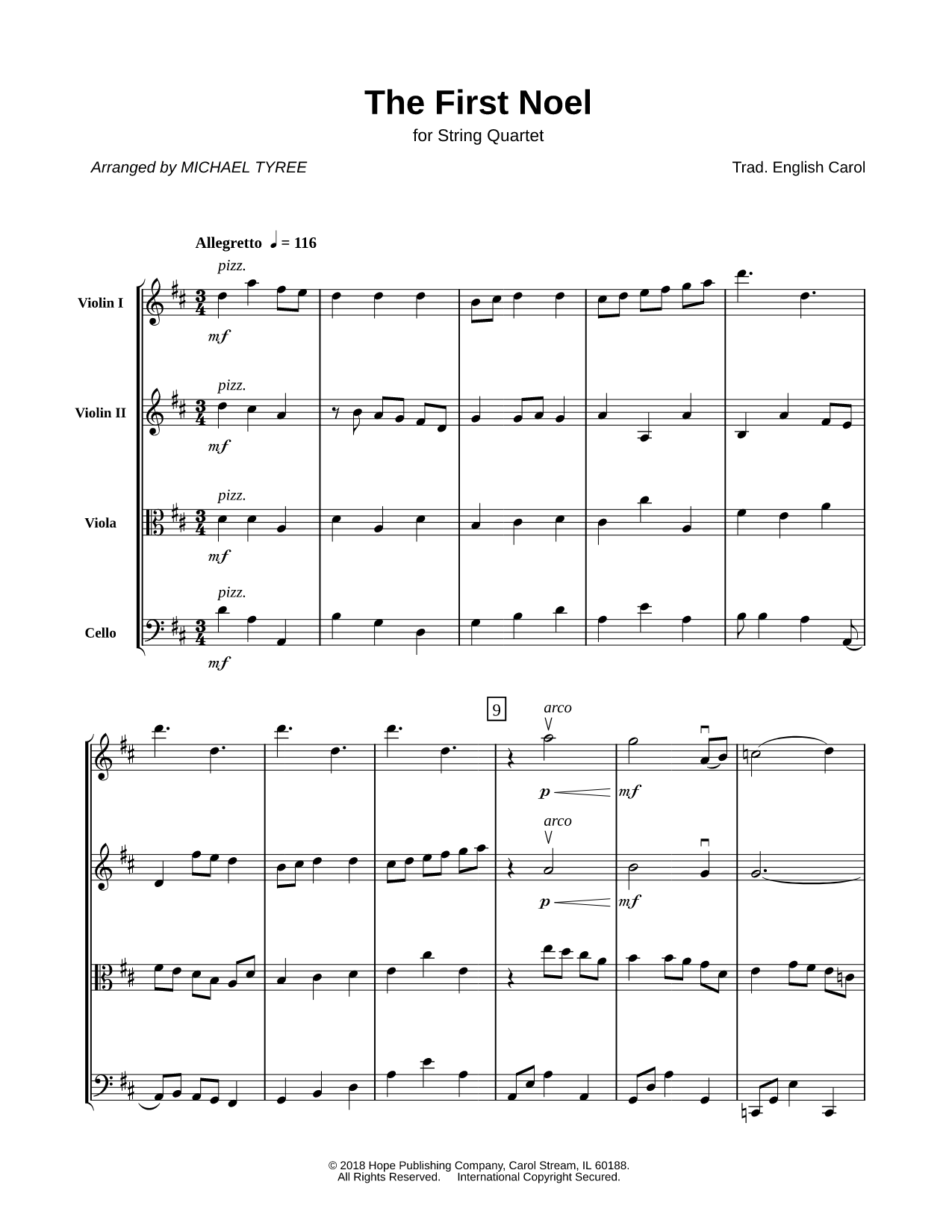 The First Noel - String Quartet