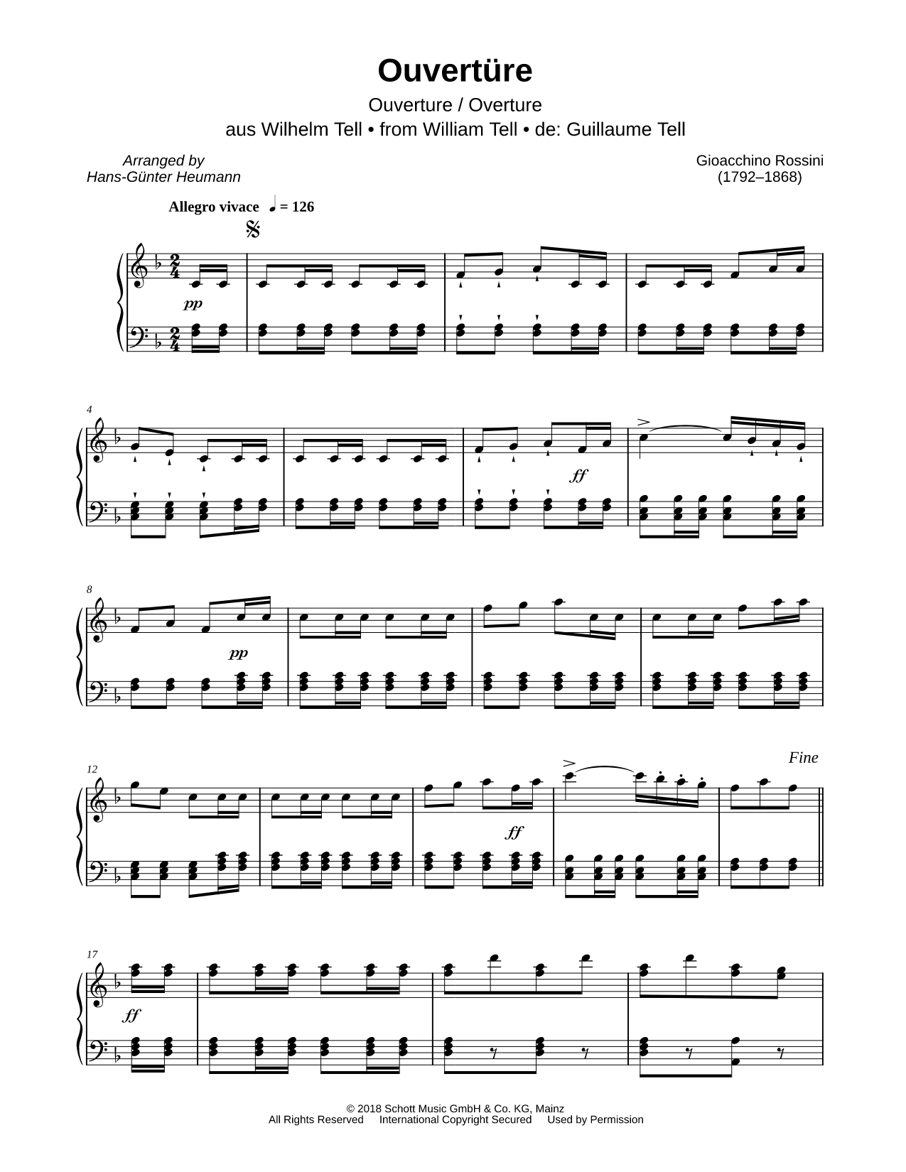 William Tell Overture - Allegro Vivace (Main Theme)