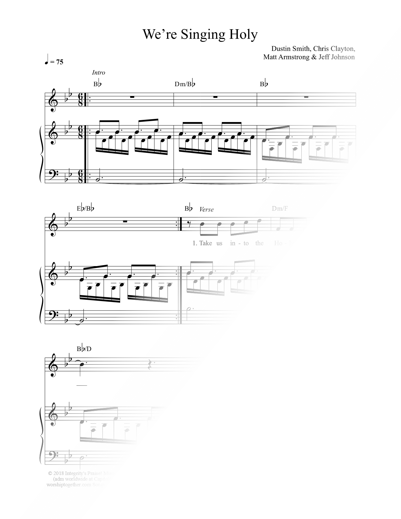 We're Singing Holy