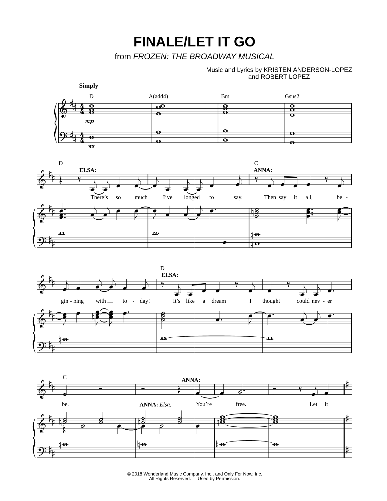 Finale / Let It Go