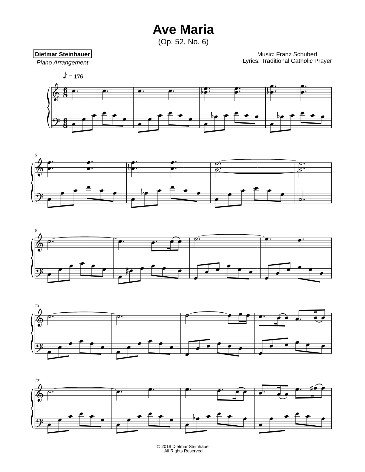 Ave Maria, Op. 52, No. 6