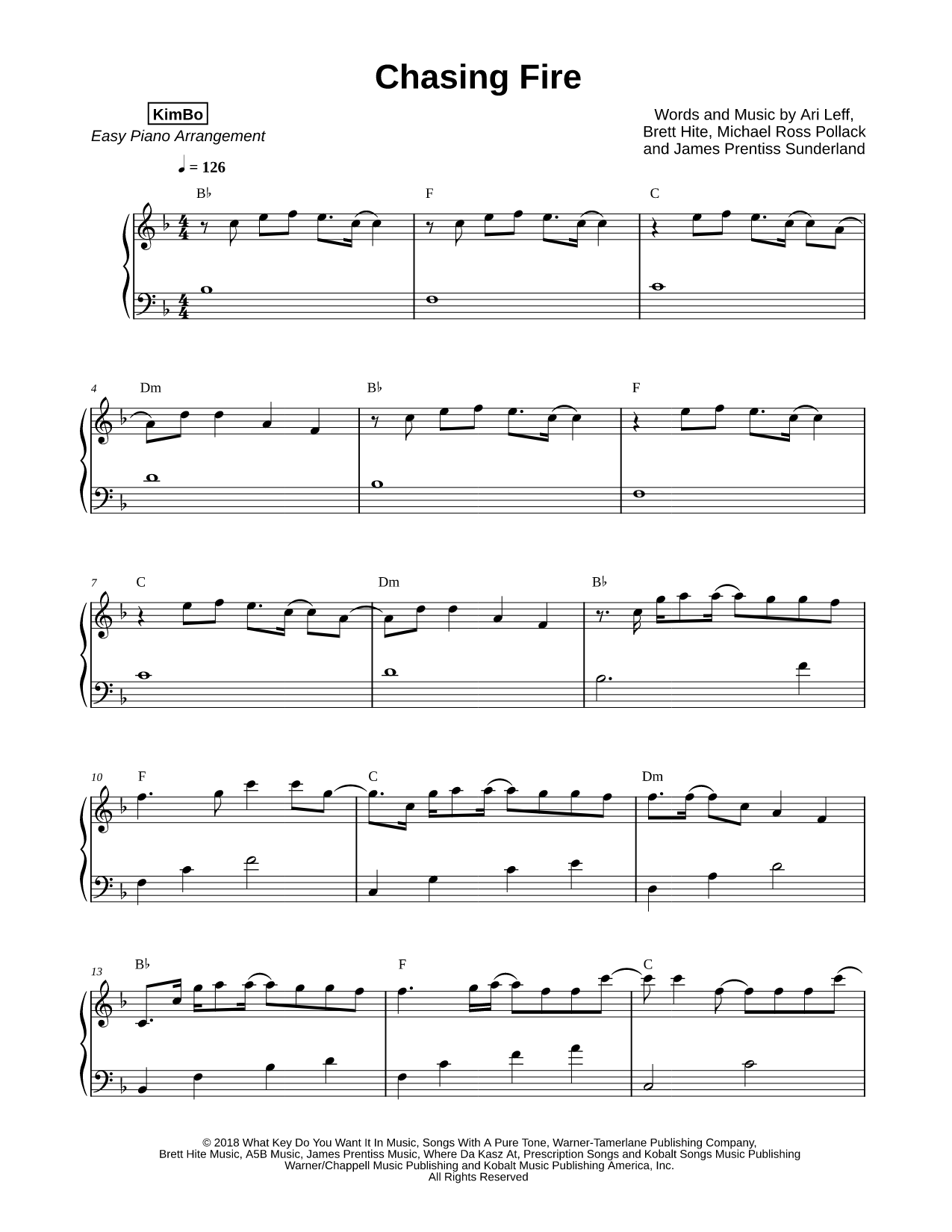 Chasing Fire [Easy]
