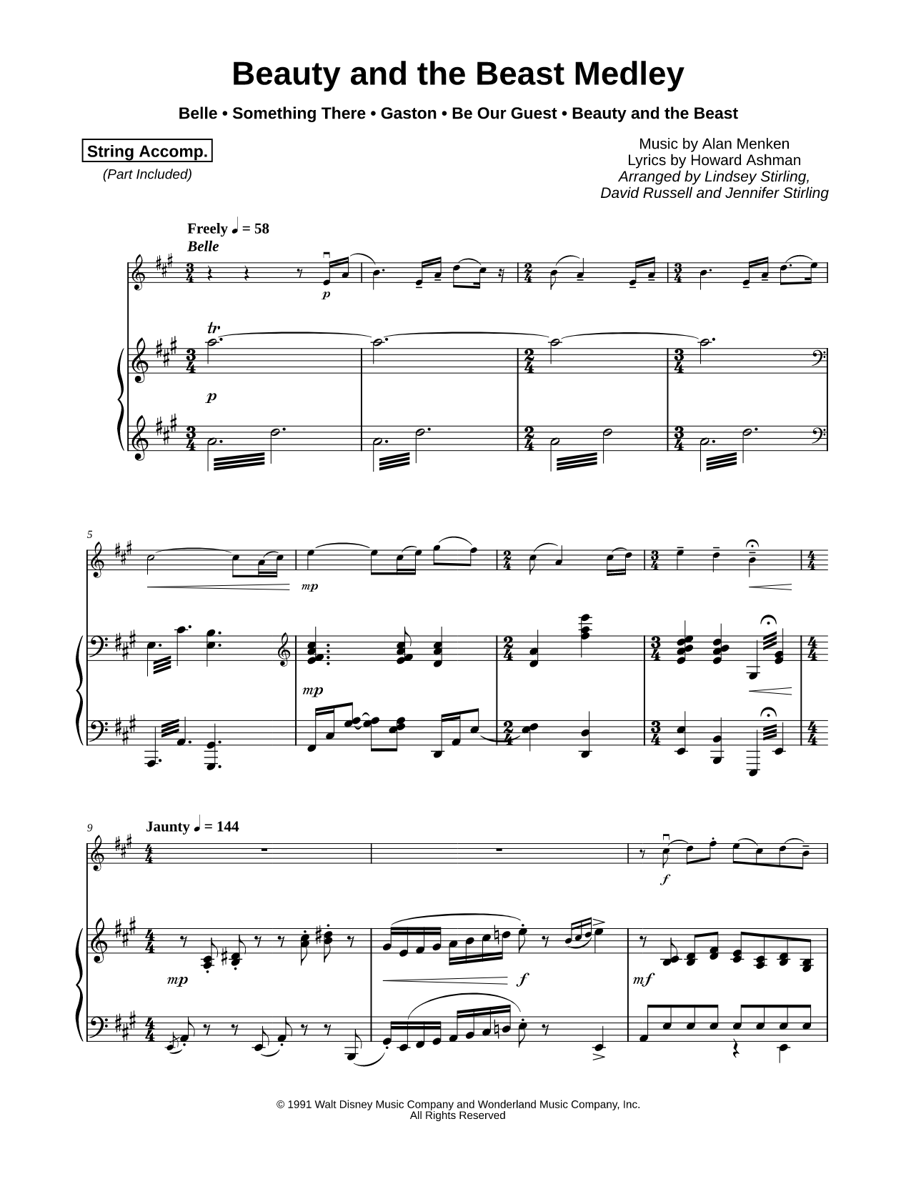 Beauty and the Beast (Medley)