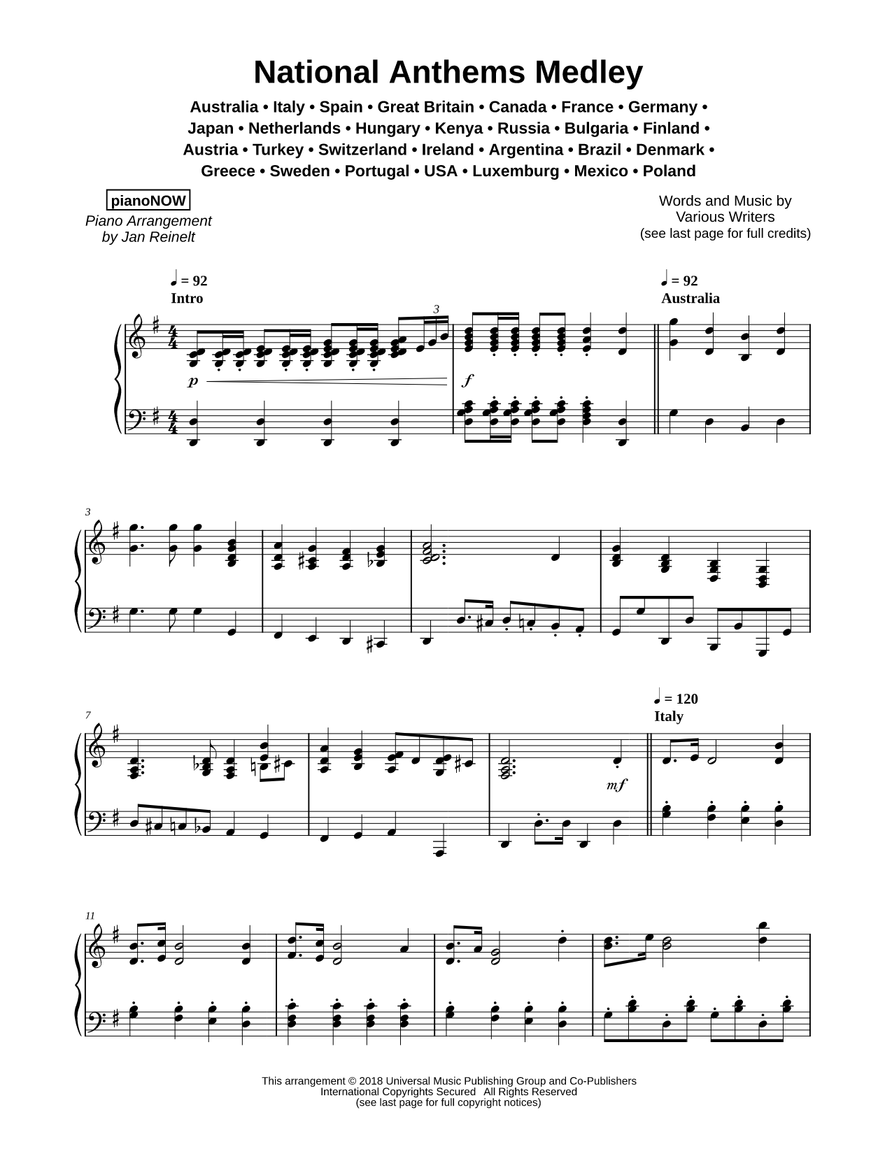 National Anthems Medley