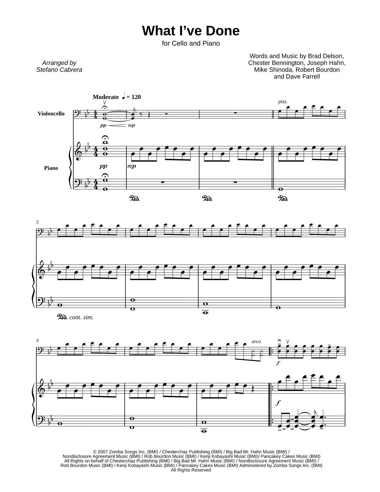 What I've Done - Cello & Piano