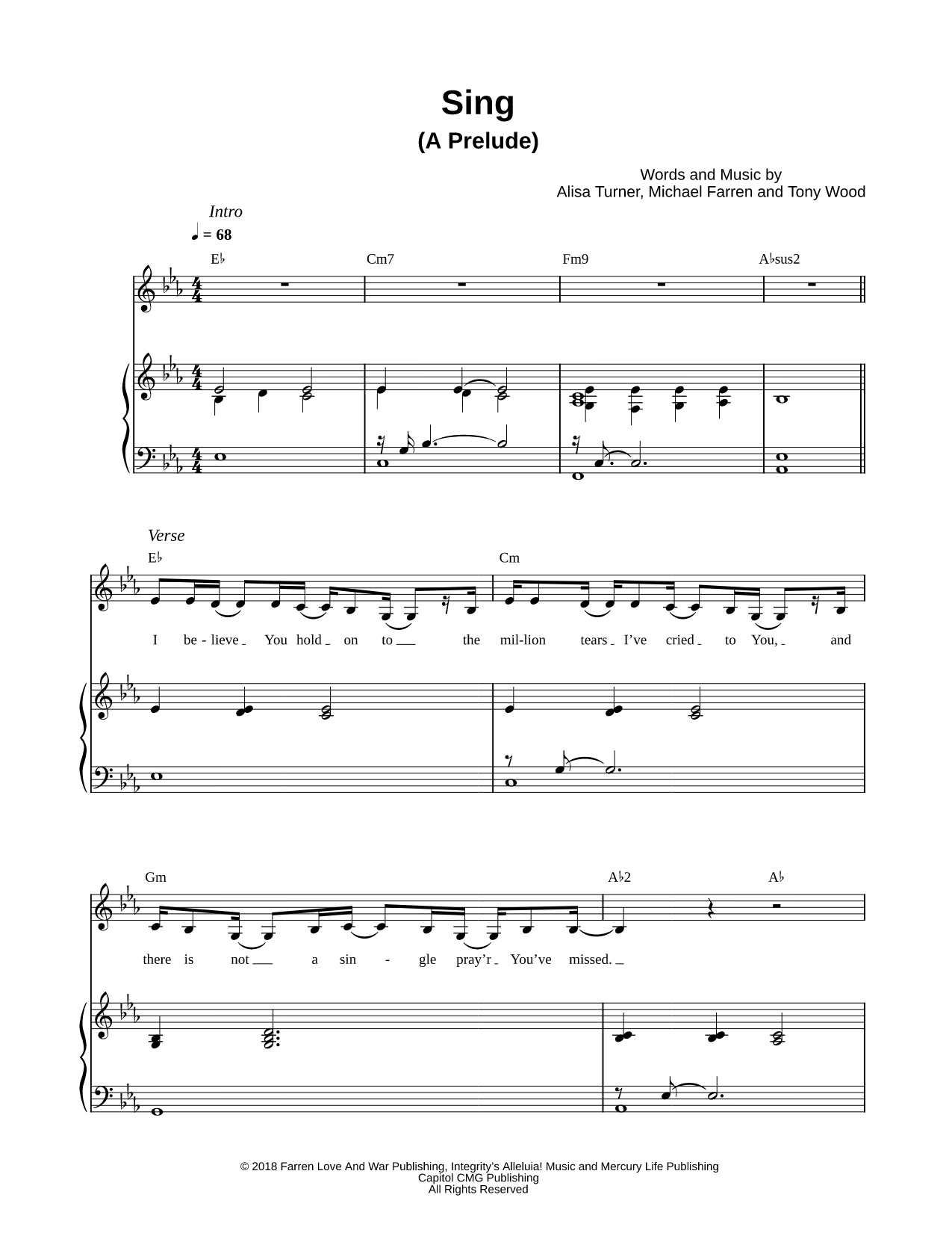 Sing (A Prelude)