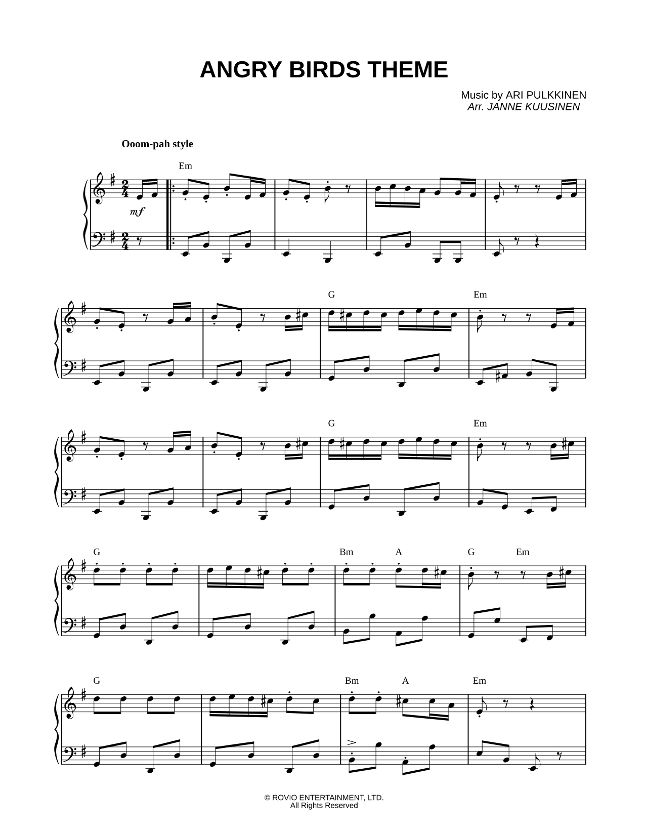 Angry Birds Theme
