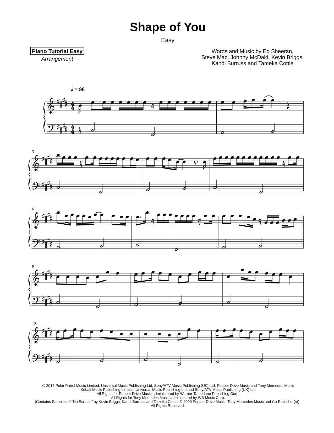 Shape of You [easy]