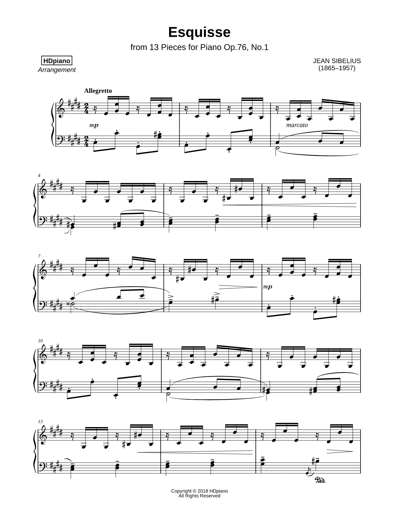 Esquisse, Op. 76, No. 2