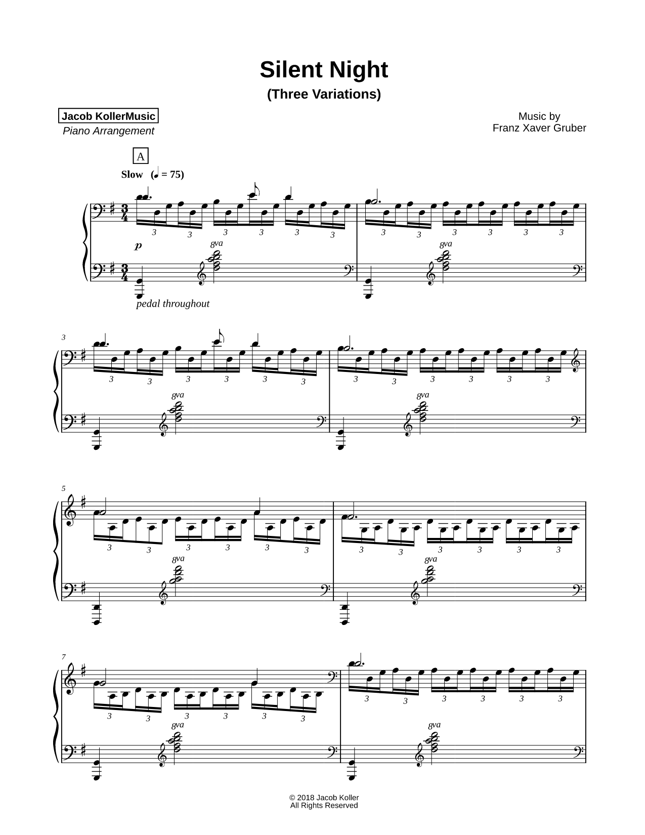 Silent Night (Three Variations)