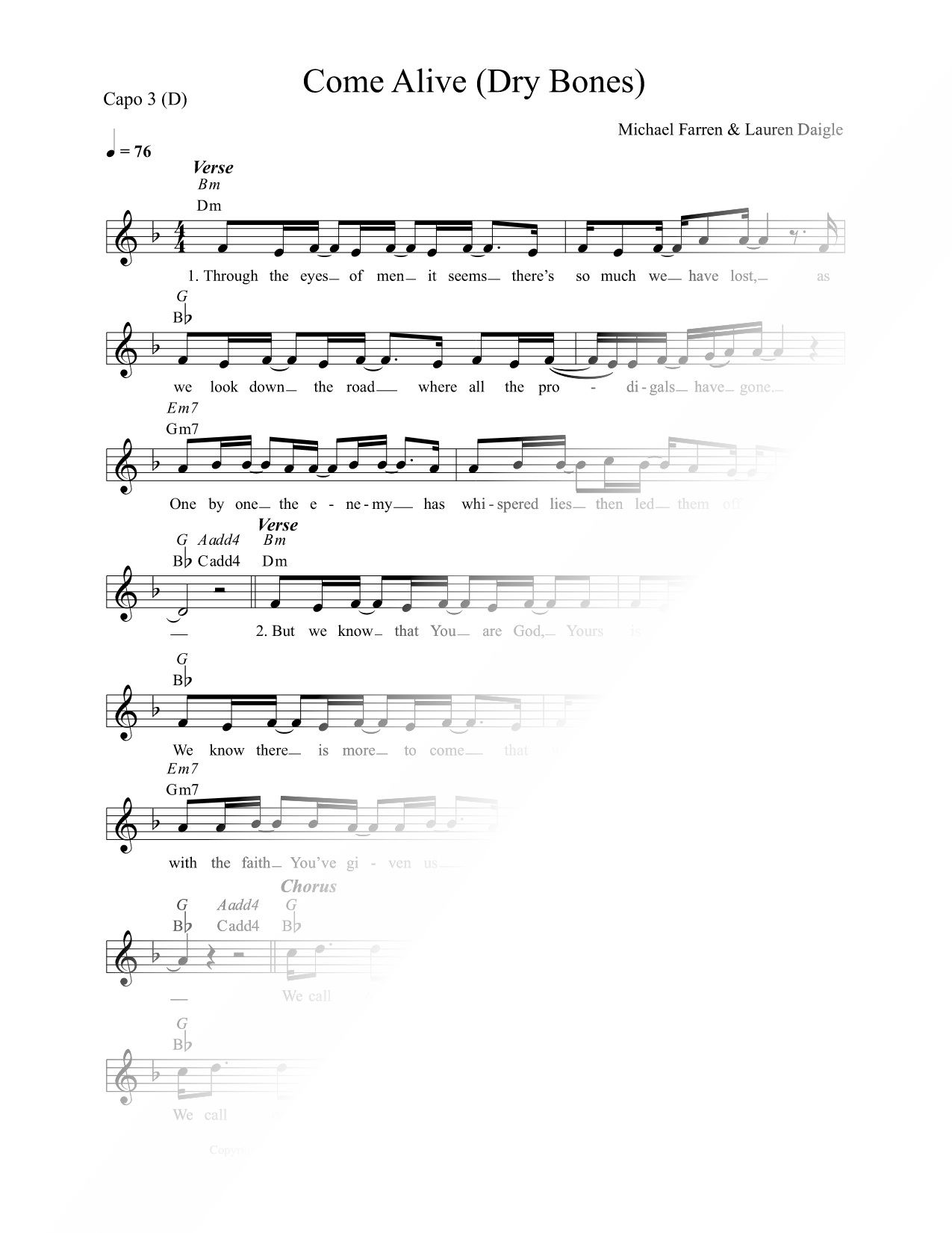Come Alive (Dry Bones)