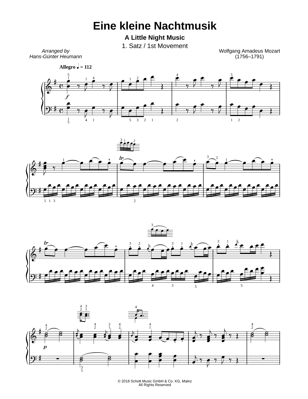 Eine Kleine Nachtmusik, K. 525: I. Allegro