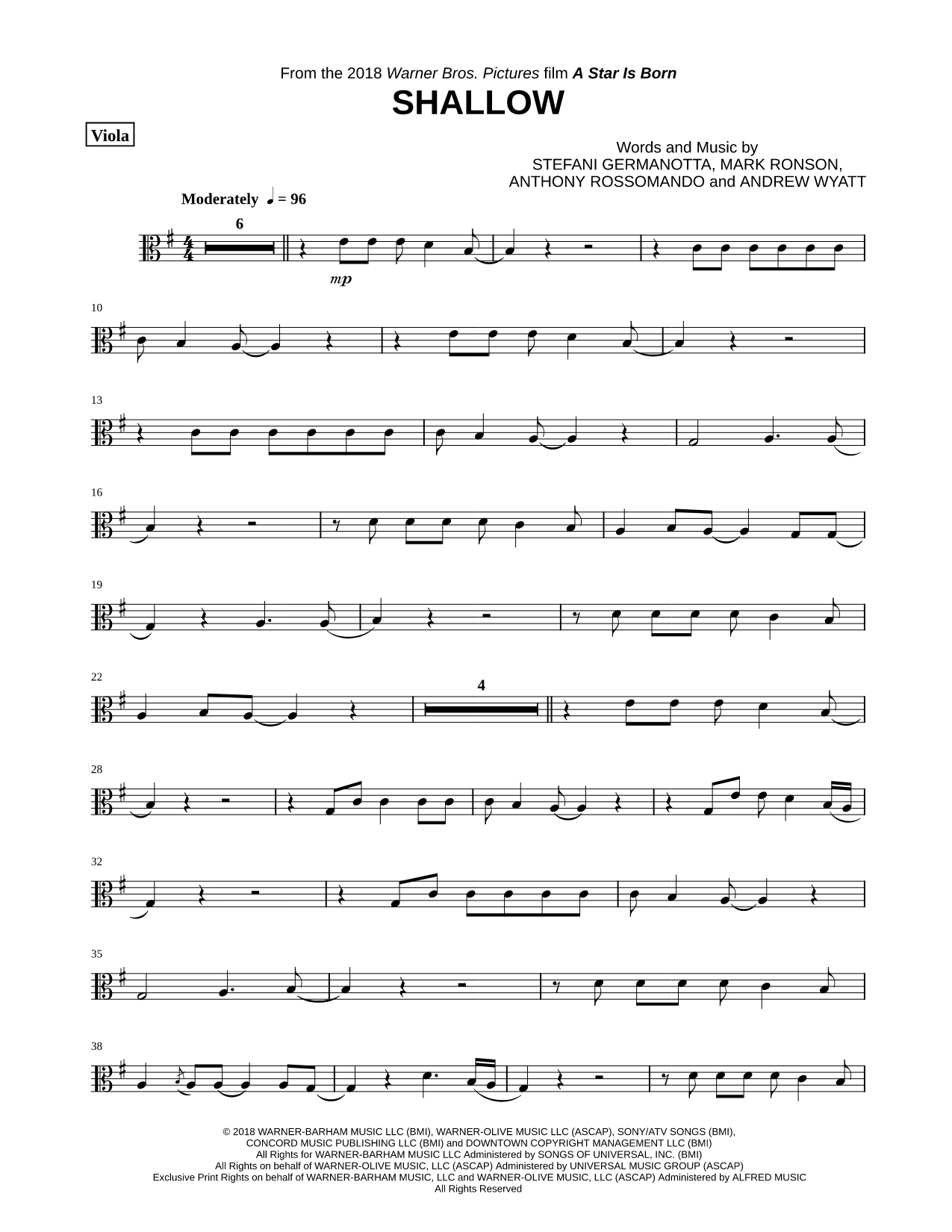 Shallow - Viola