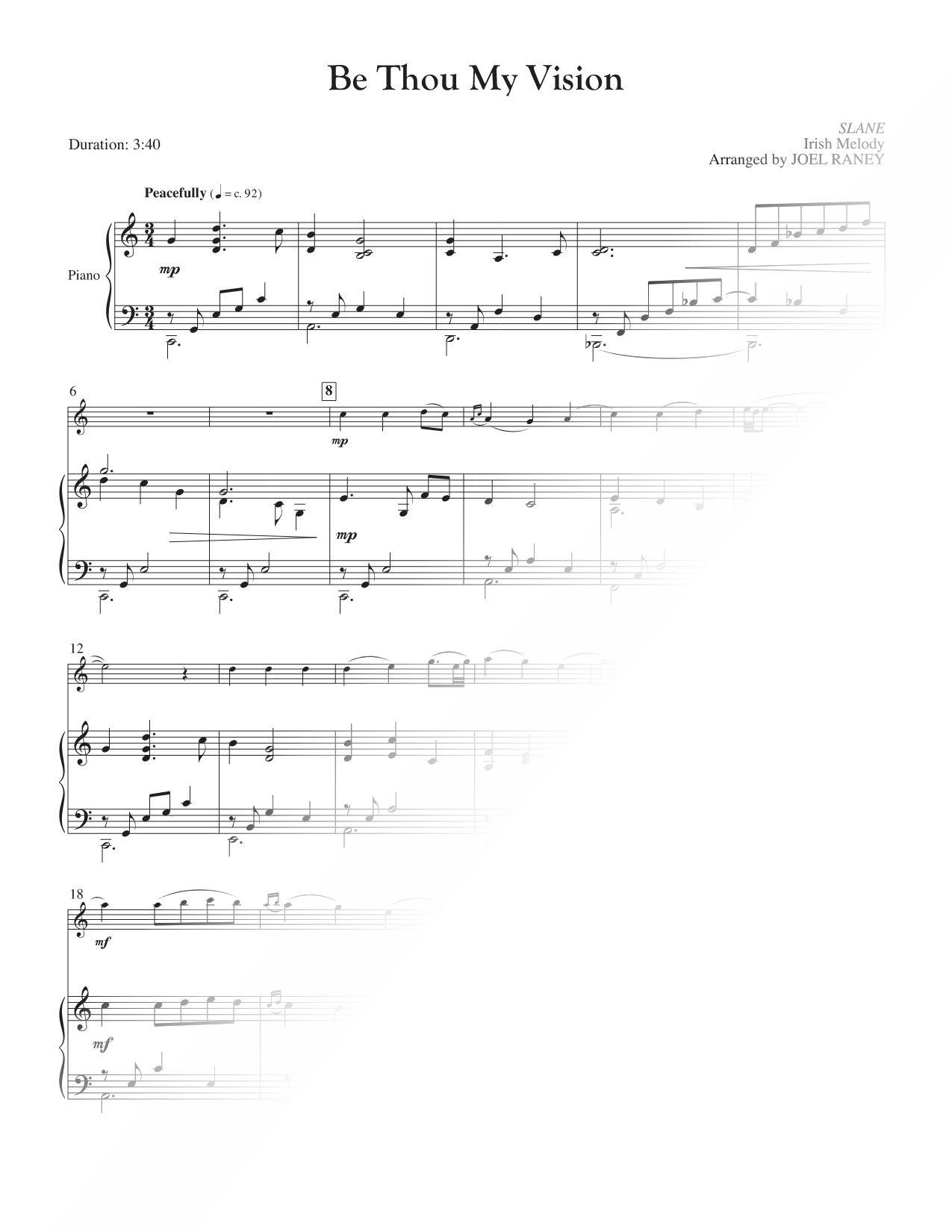 Be Thou My Vision - Flute & Piano