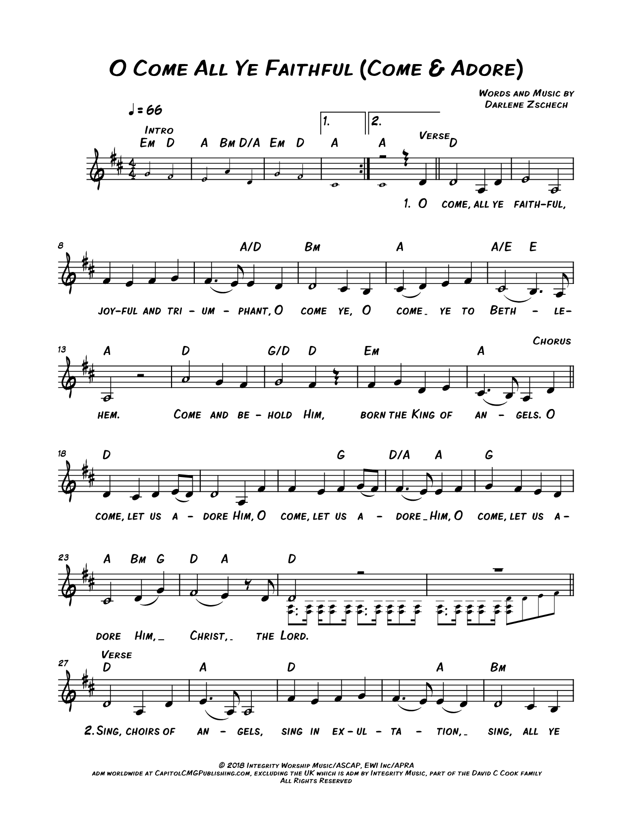 O Come All Ye Faithful (Come & Adore)