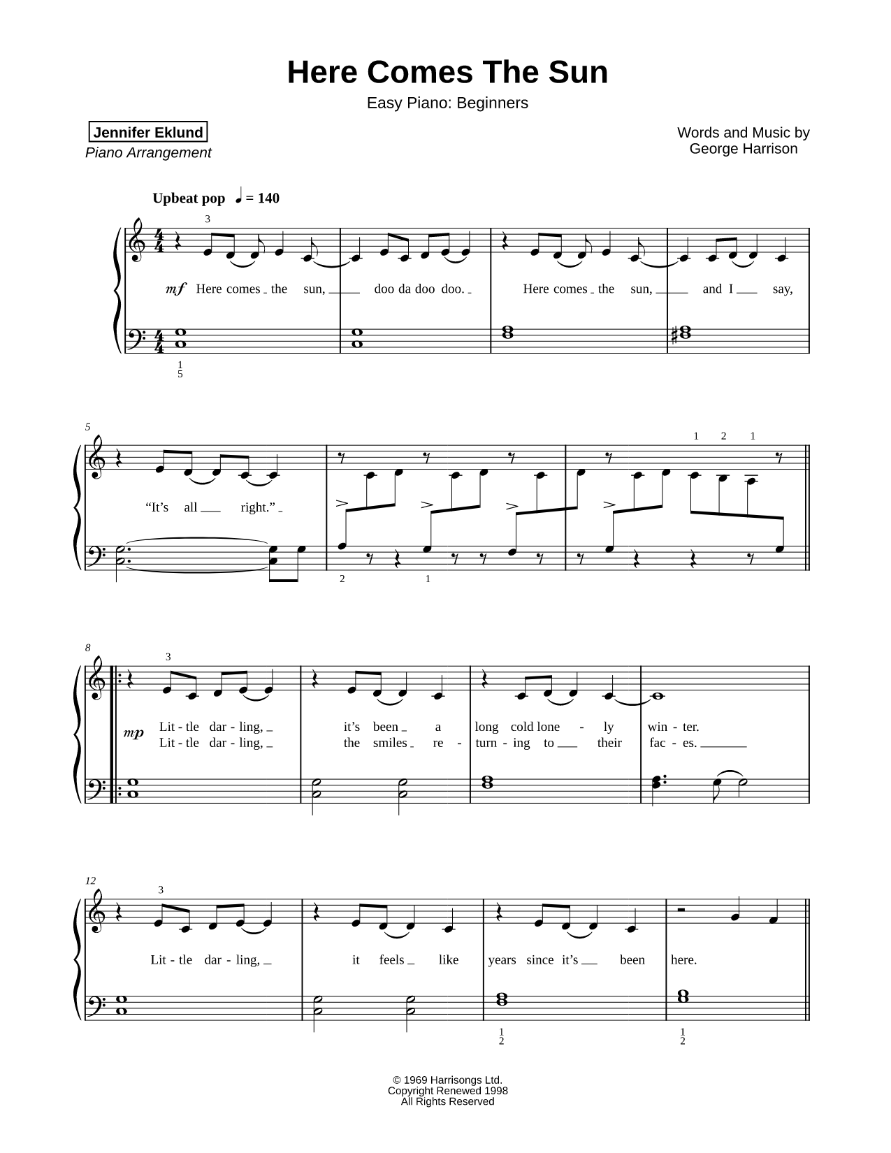 Here Comes the Sun [beginner]
