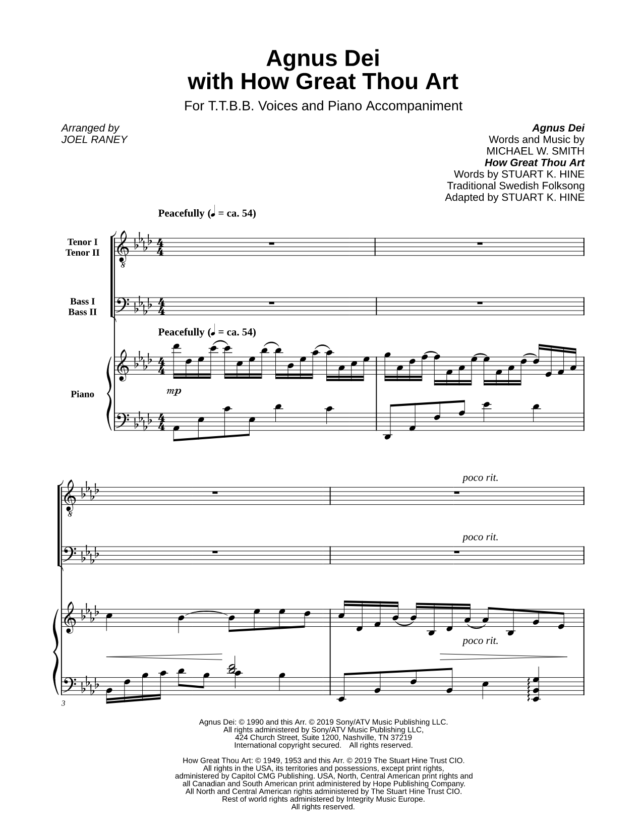 Agnus Dei with How Great Thou Art