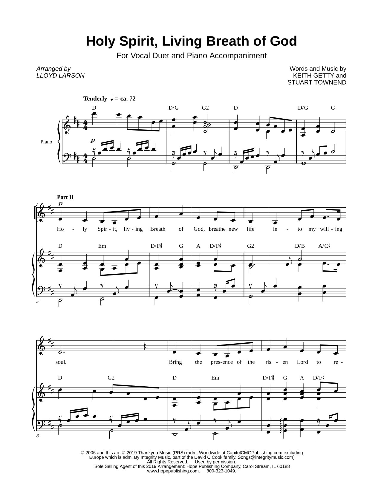Holy Spirit [Vocal Duet]