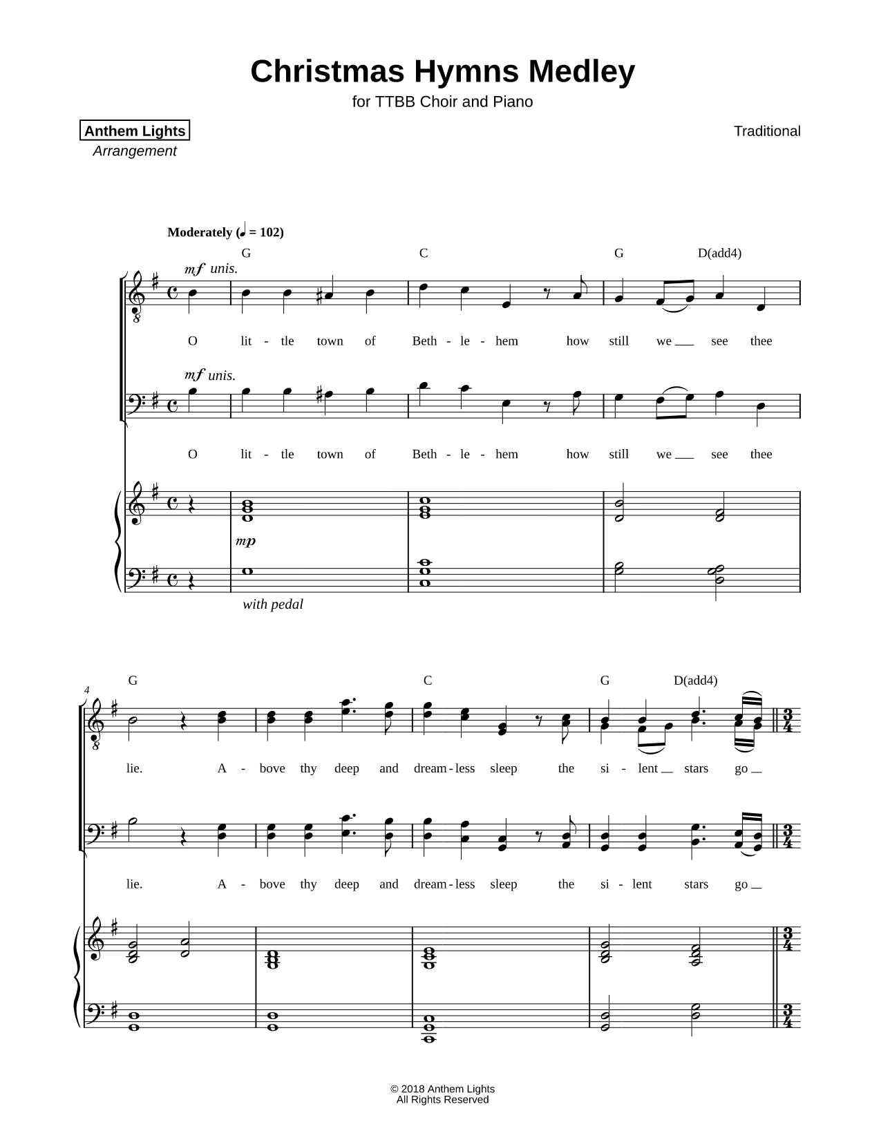 Christmas Hymns Medley