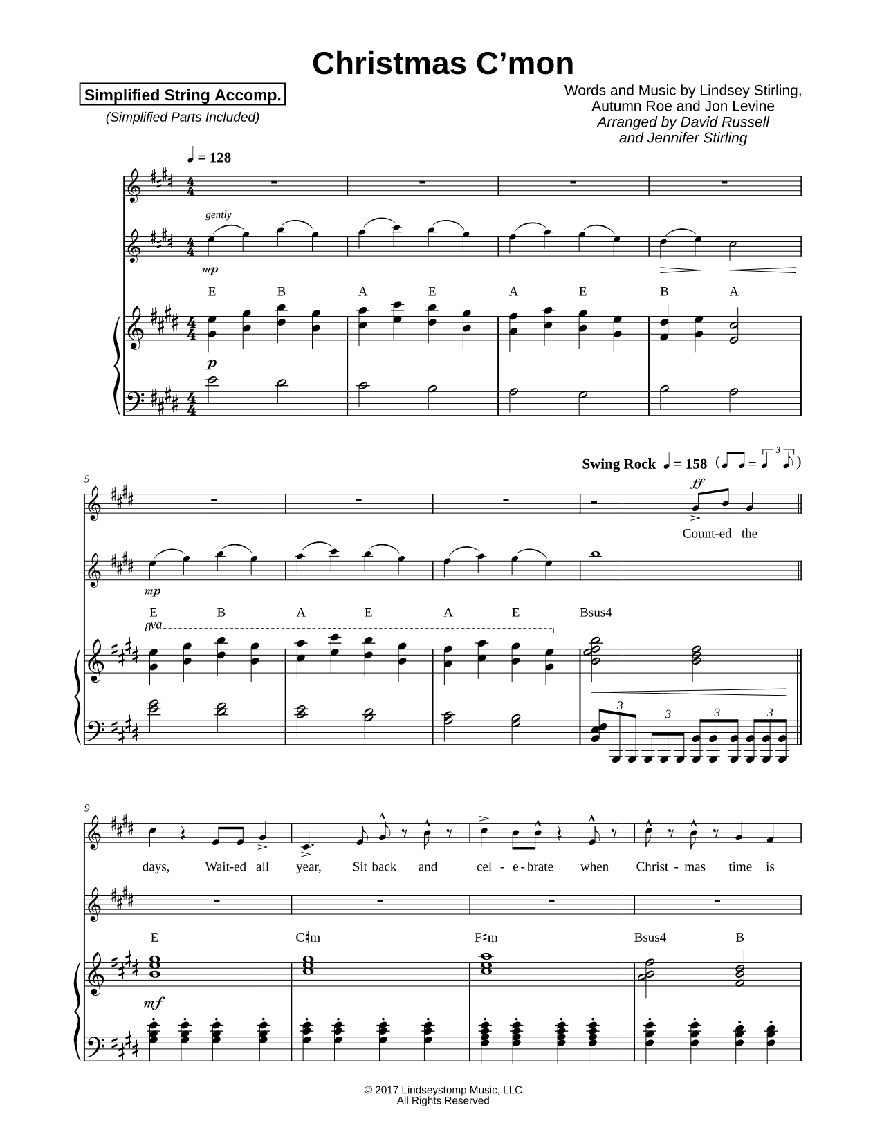 Christmas C'mon [simplified]