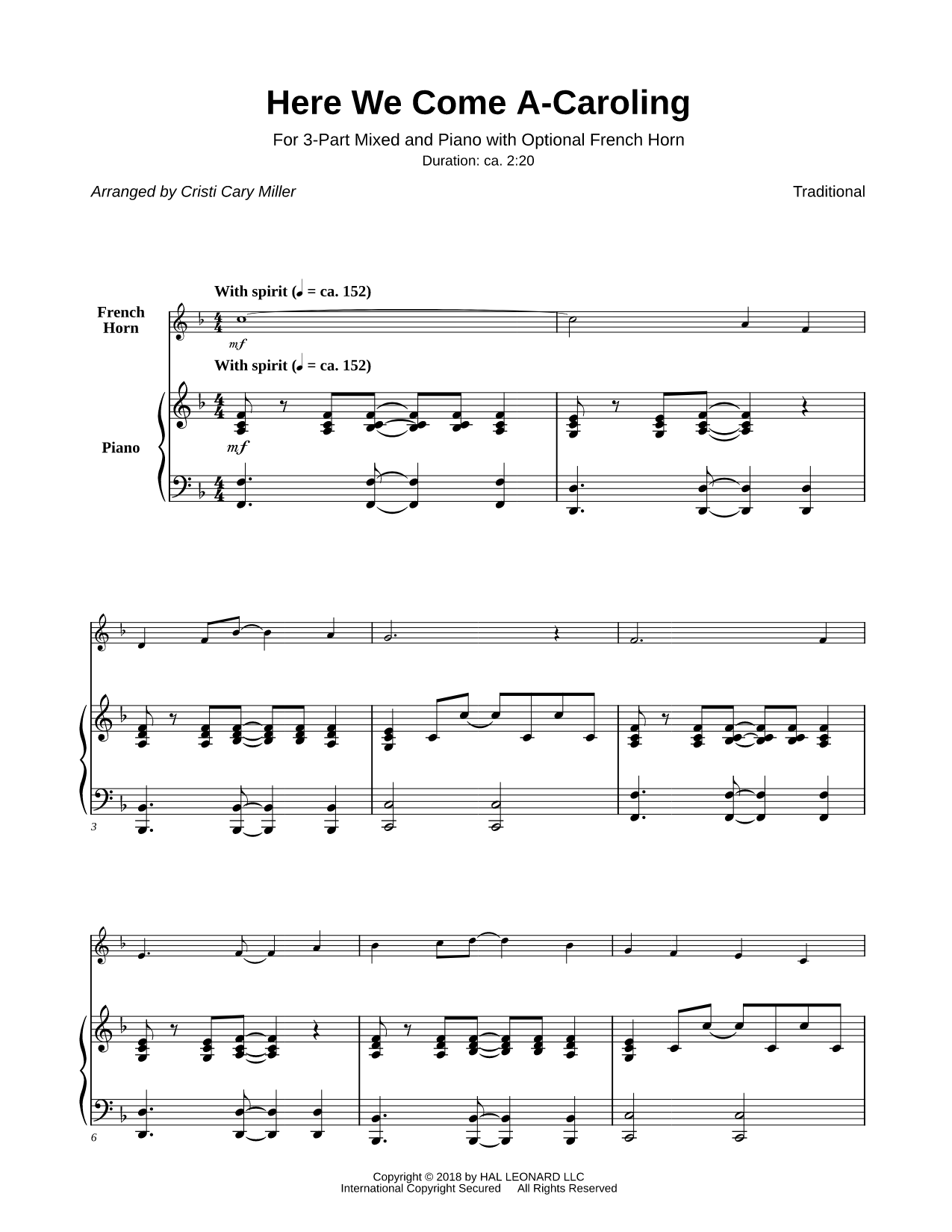 Here We Come A-Caroling
