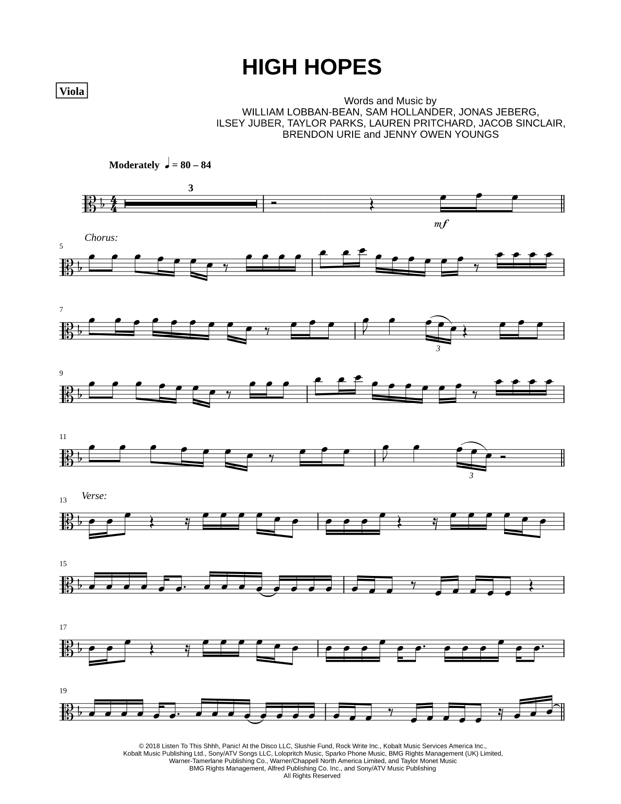 High Hopes - Viola