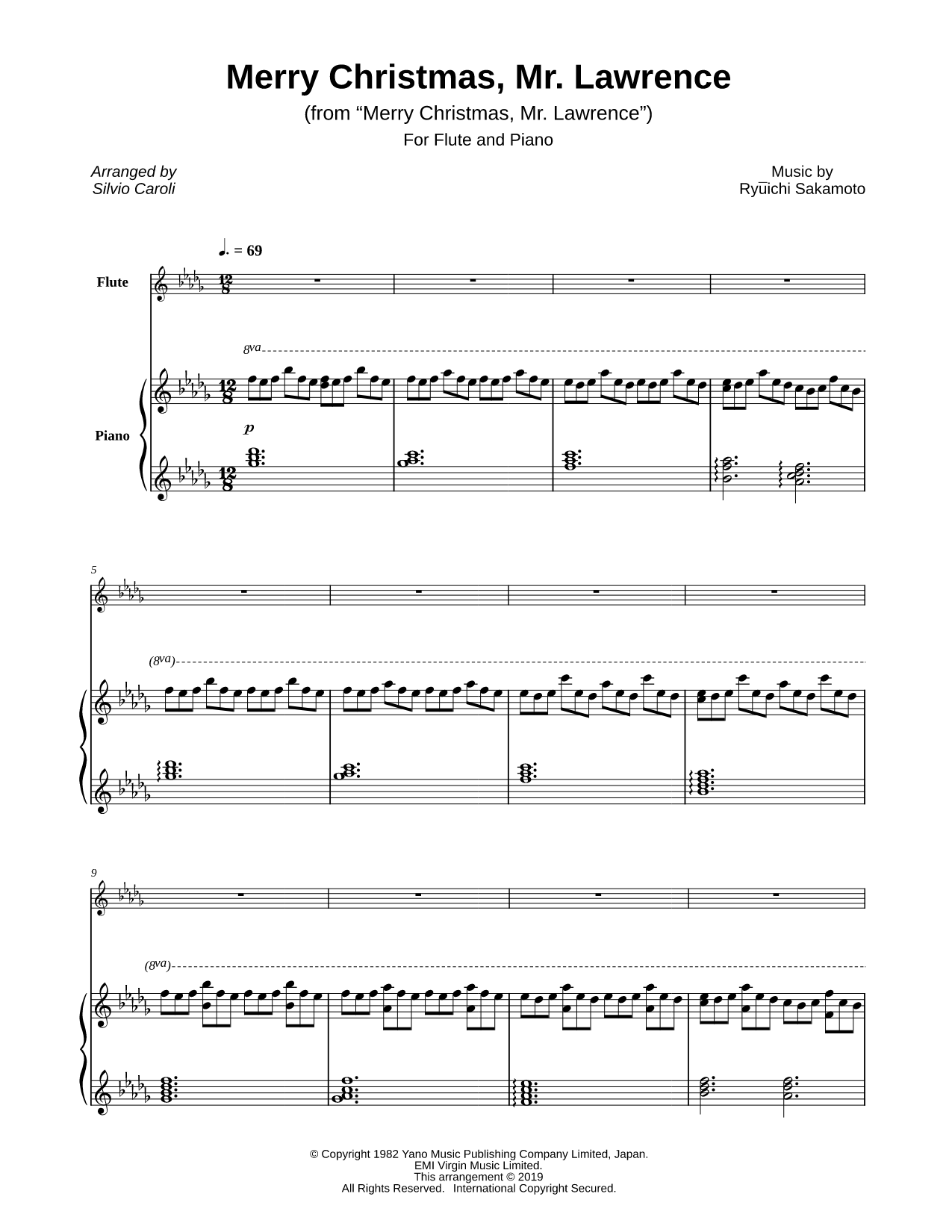 Merry Christmas, Mr. Lawrence - Flute & Piano
