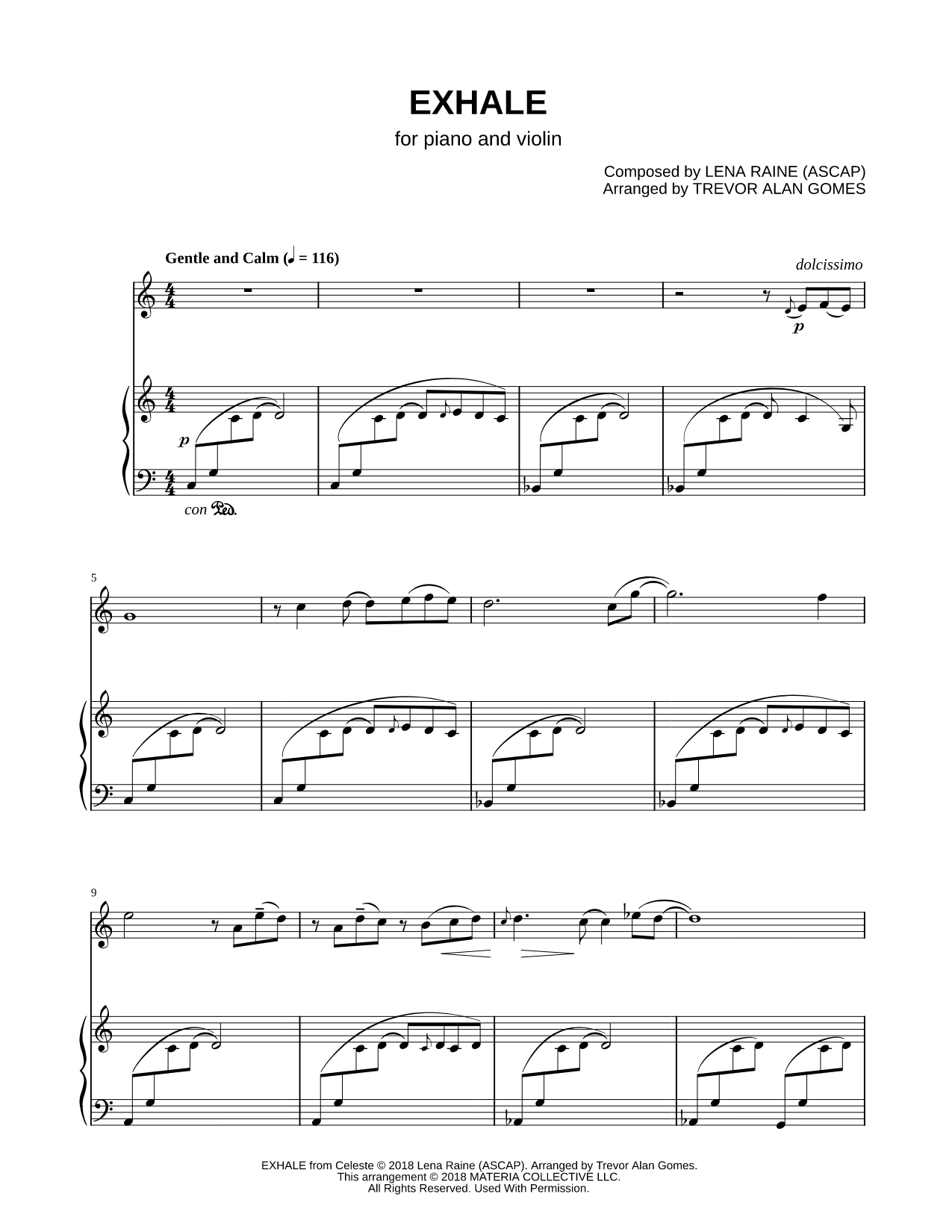 Exhale - Violin & Piano