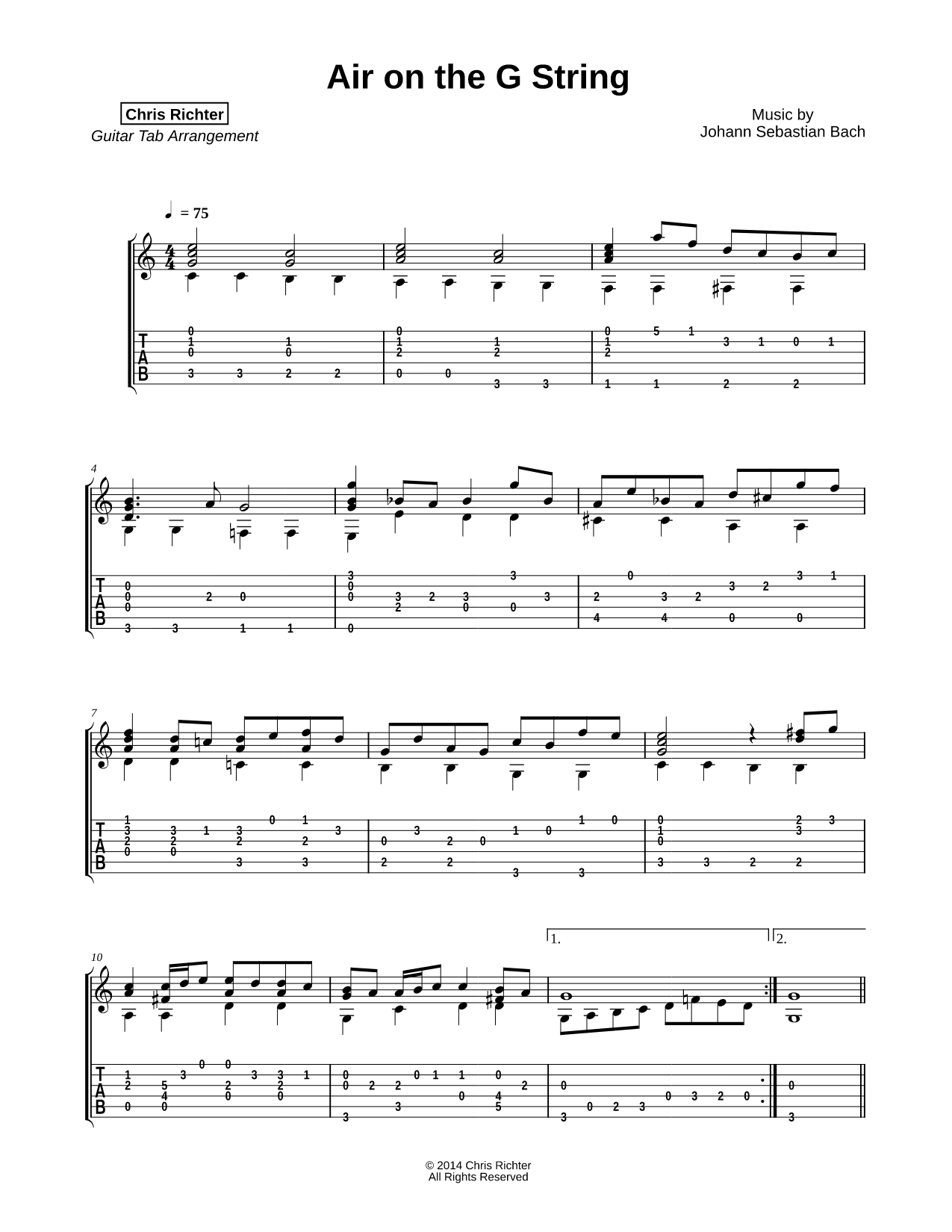 Air on the G String