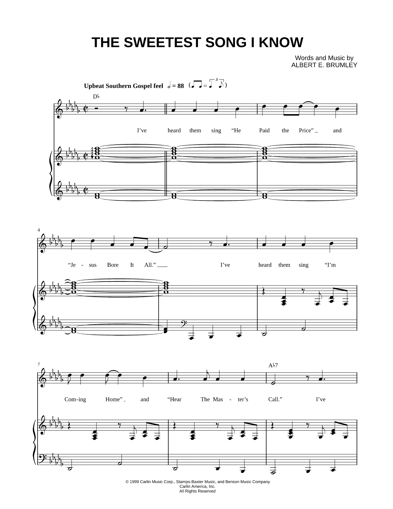 The Sweetest Song I Know