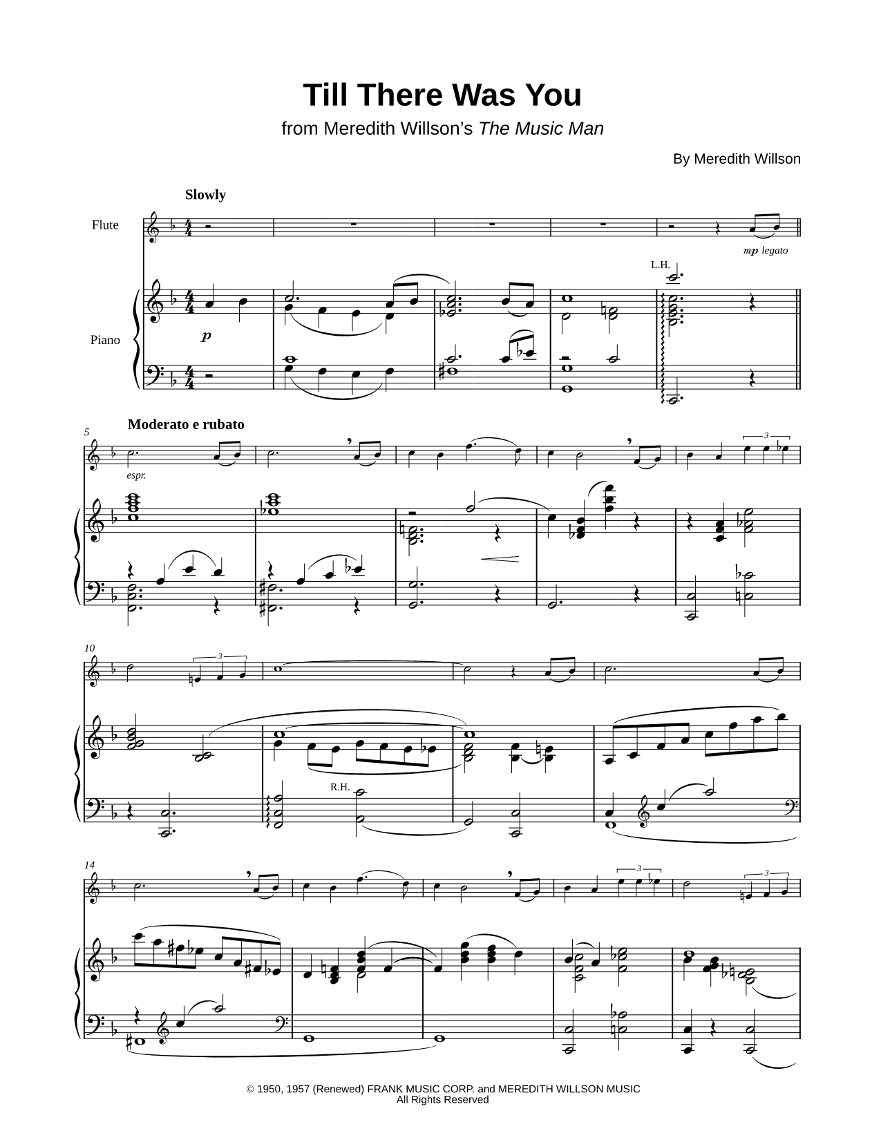 Till There Was You - Flute & Piano