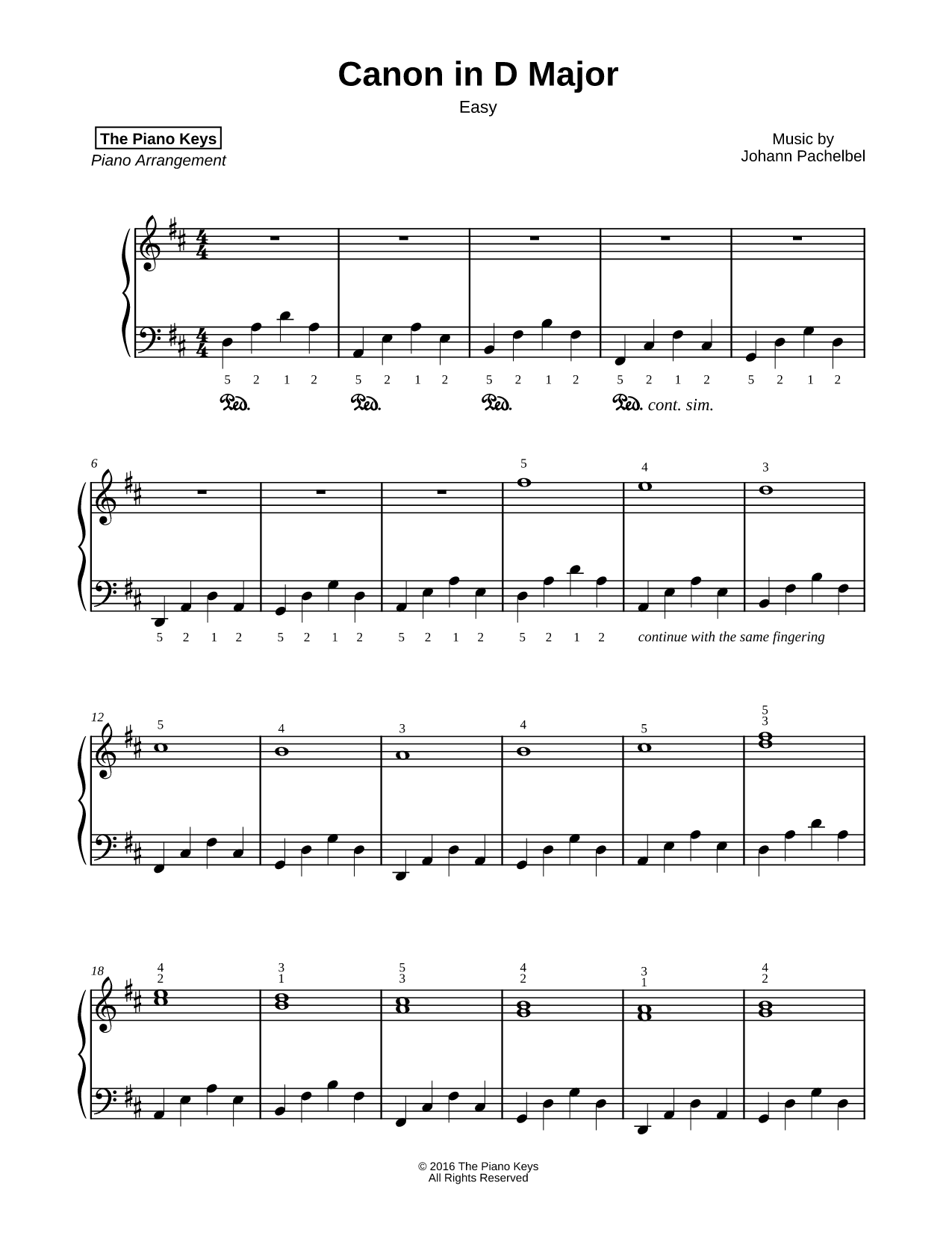 Canon in D [easy]