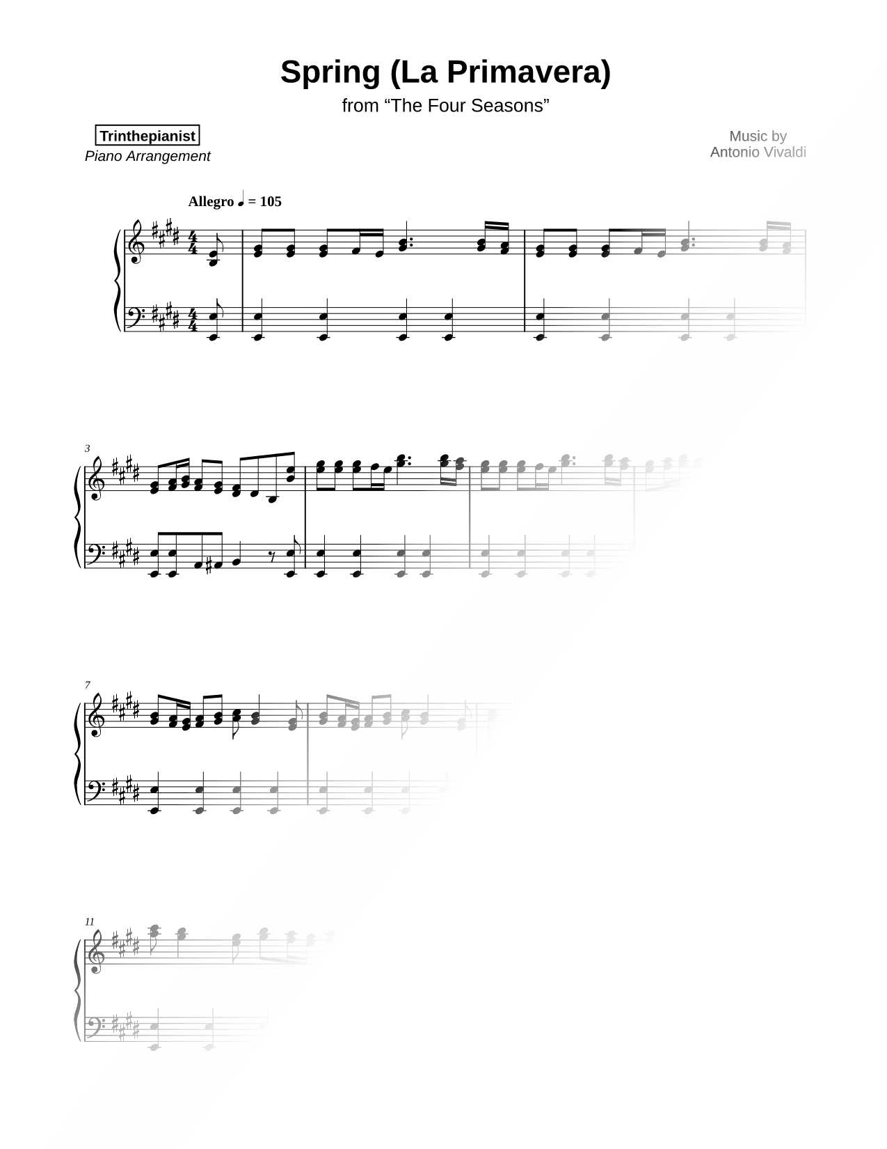 Spring from the Four Seasons - Allegro [Main Theme]