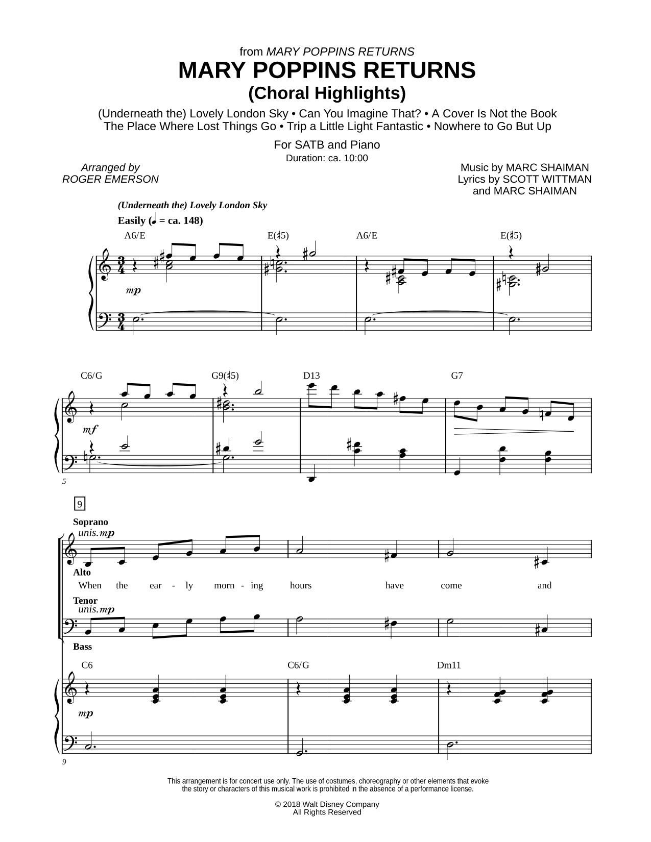 Mary Poppins Returns (Choral Highlights)