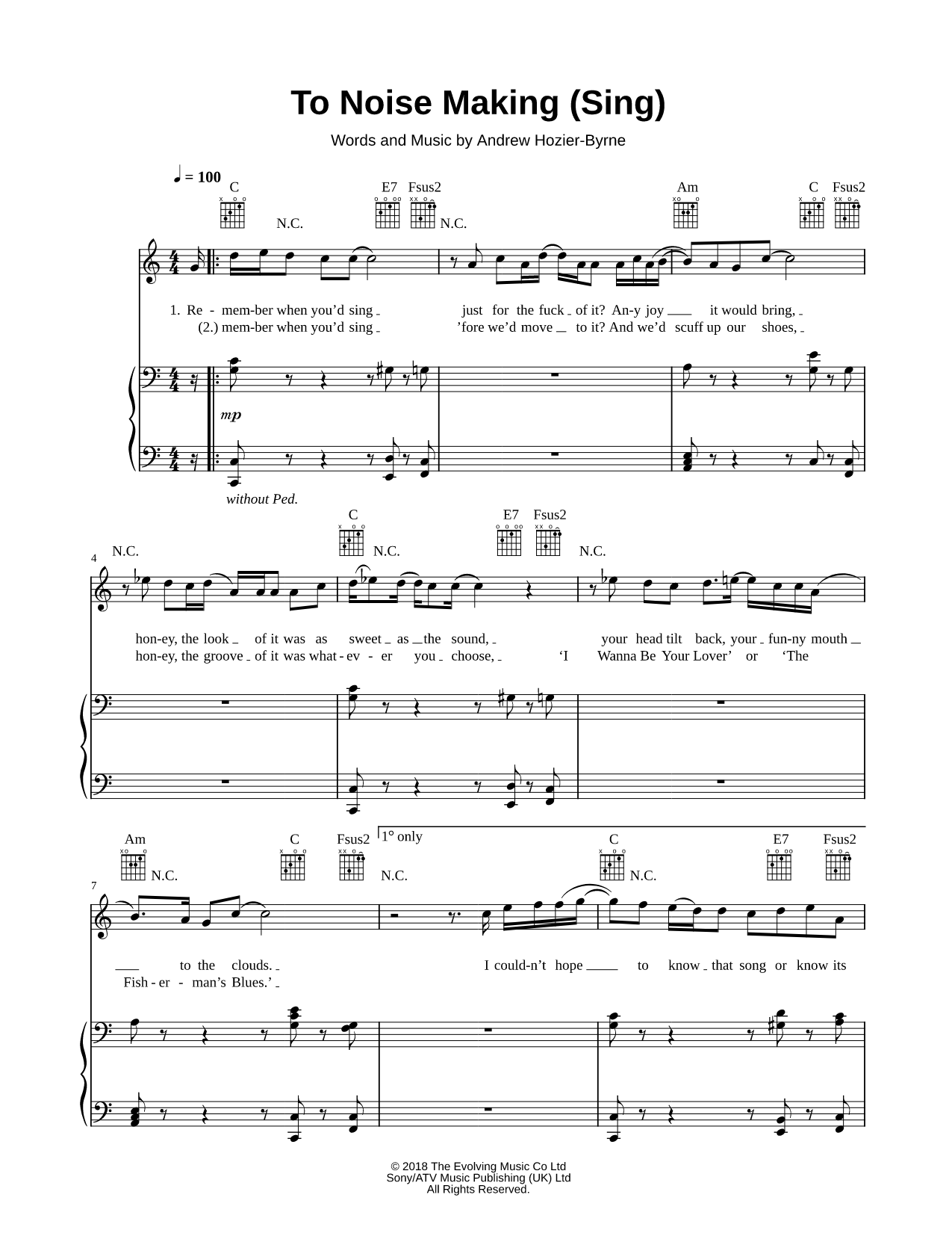 To Noise Making (Sing)