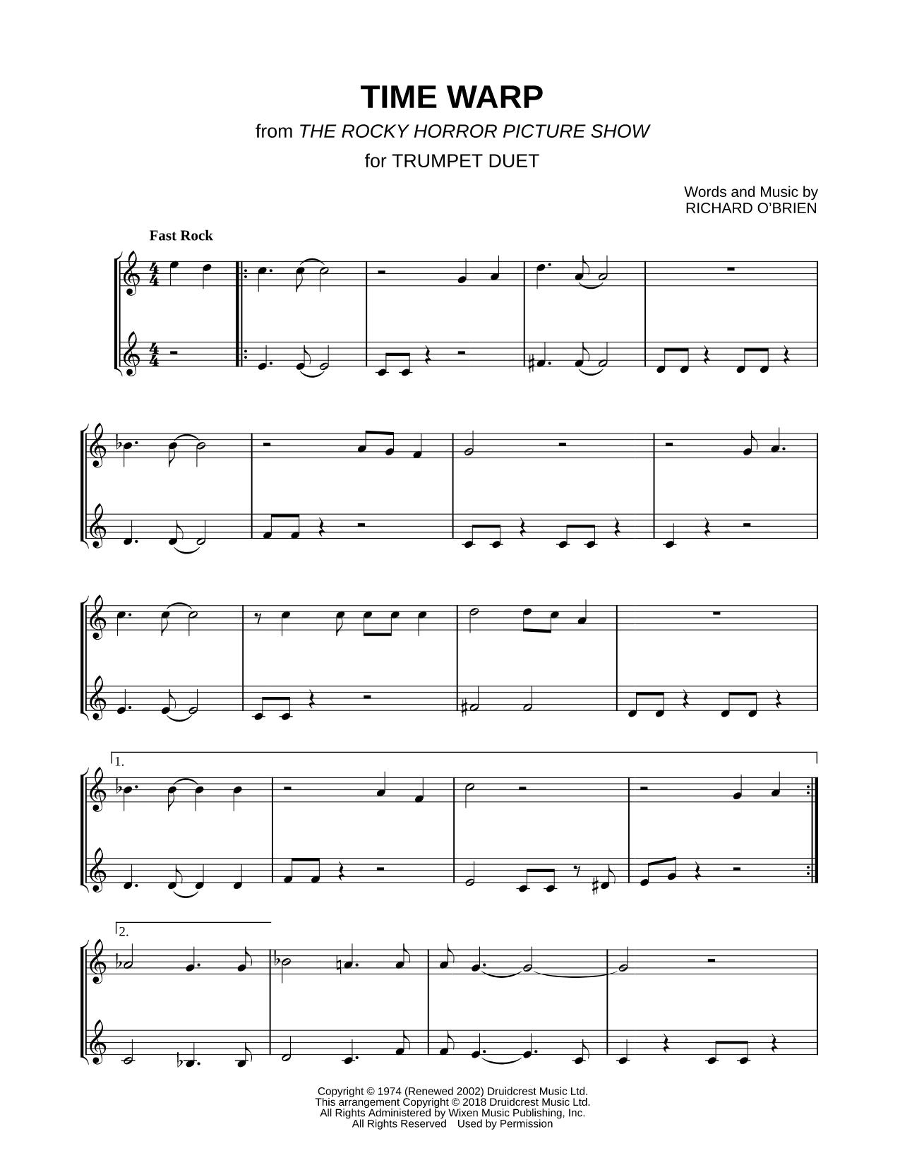 Time Warp - Trumpet Duet