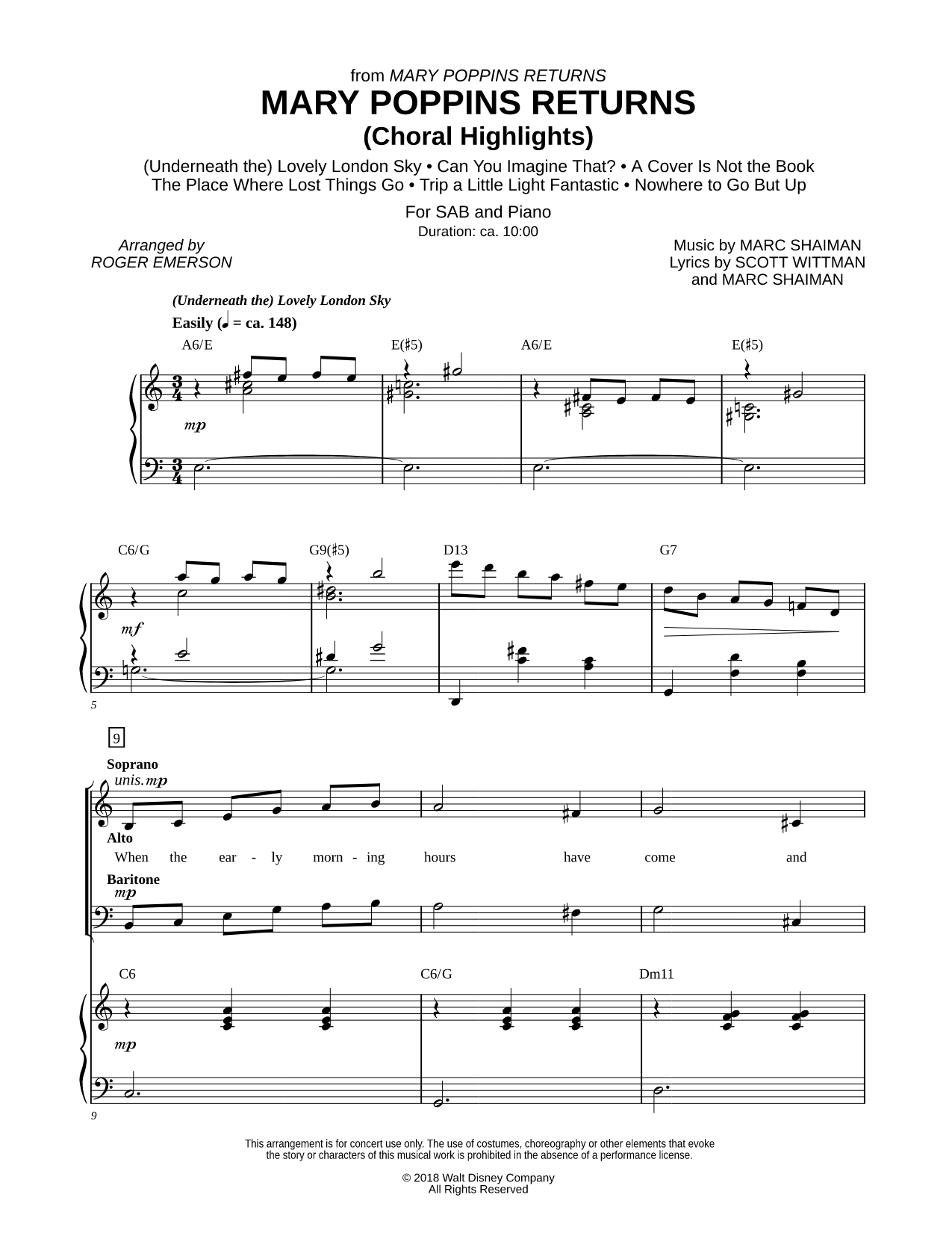 Mary Poppins Returns (Choral Highlights)